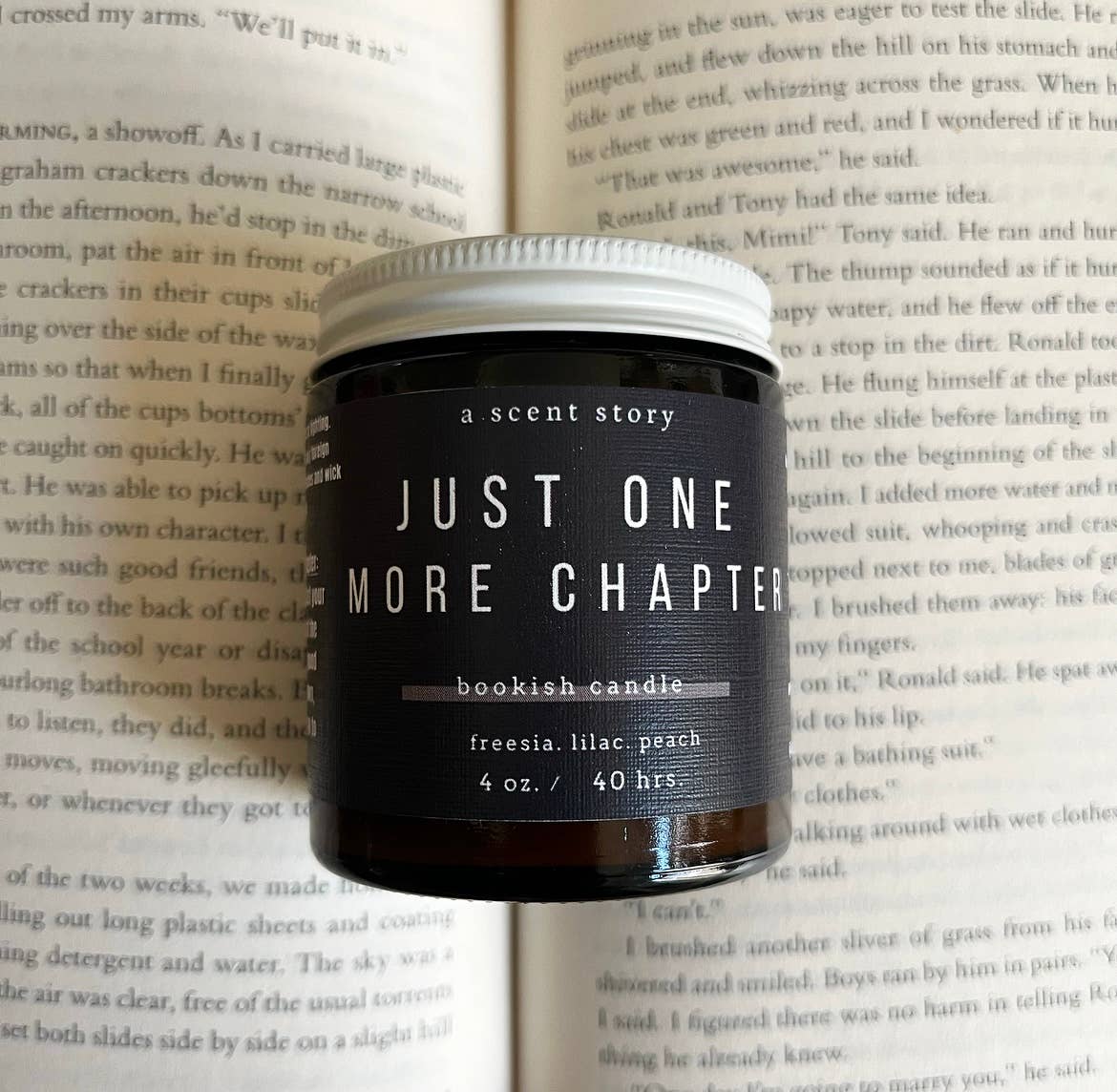Just One More Chapter - Bookish Candle | Book Themed Candle