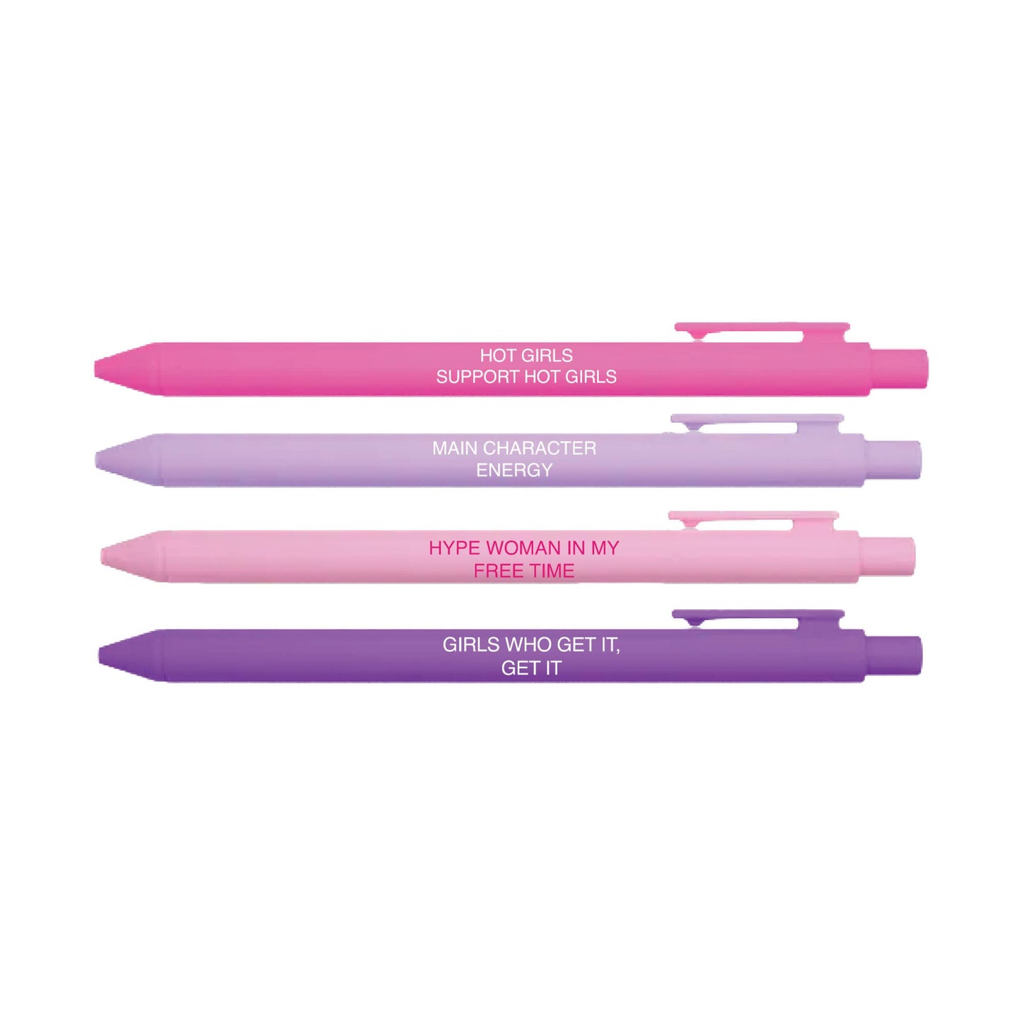 Little Lovelies Studio - Girl Gang Pen Set – 4 Feminine Empowerment Pens