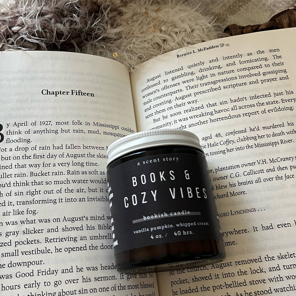 A Scent Story Candle Co - Books & Cozy Vibes - Bookish Candle | Book Themed Candle