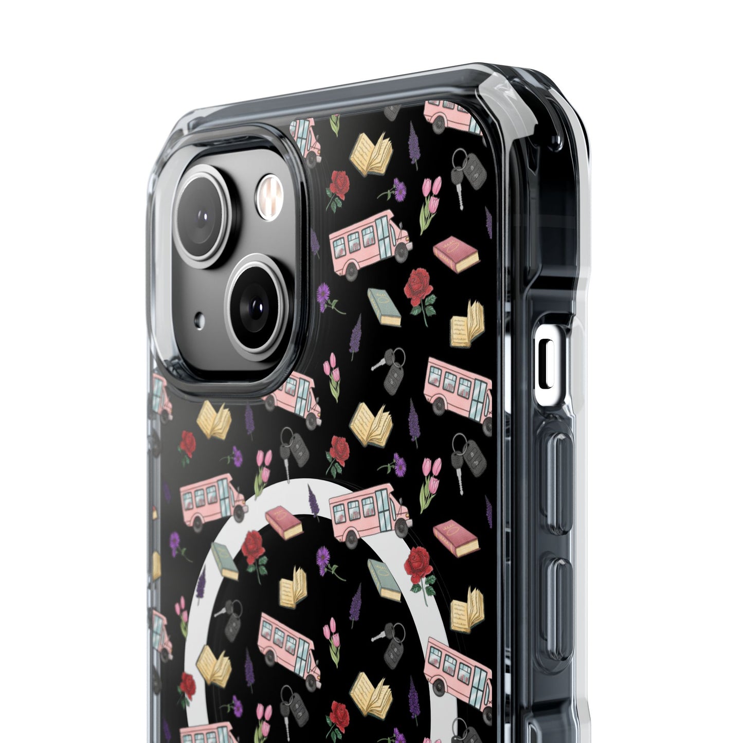 The Enchanted Bookmobile Doodle MagSafe Clear Impact Phone Case