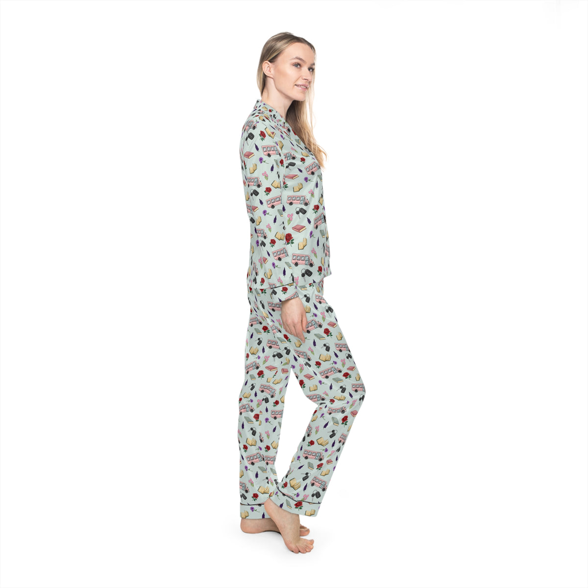 TEB Women's Satin Pajama Set