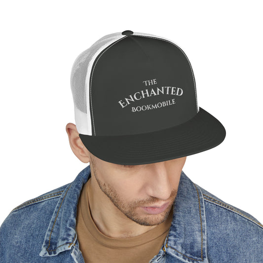 Enchanted Bookmobile Trucker Cap (White Embroidery)