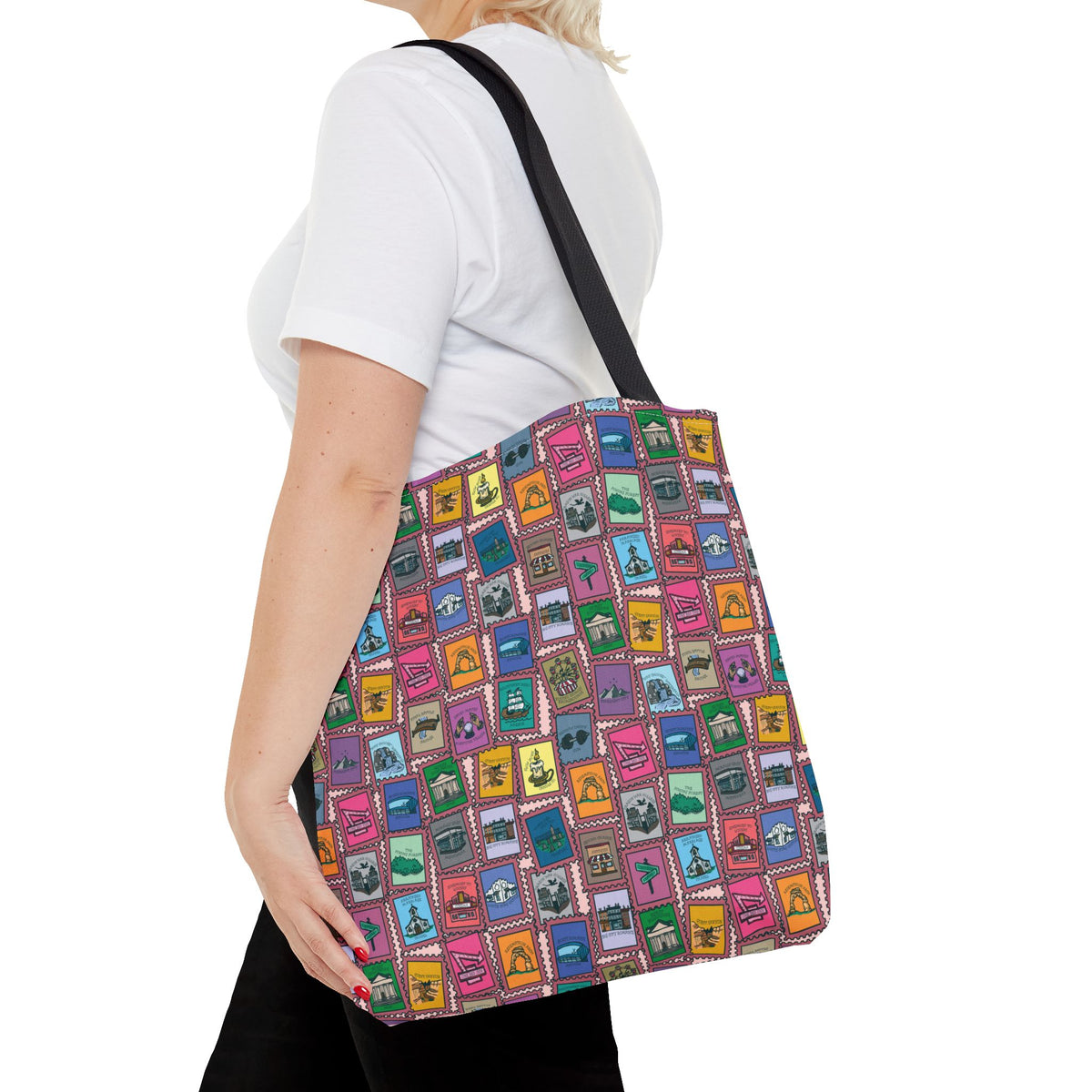 TEB Stamp Pattern Tote Bag