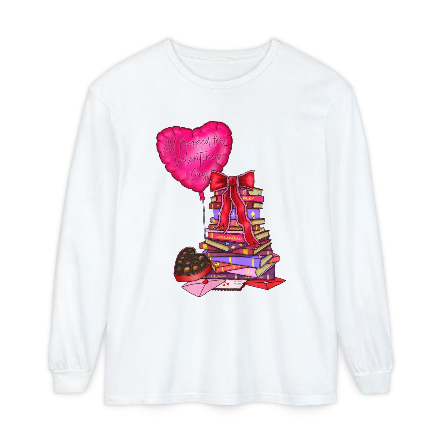 All Booked for Valentine's Long Sleeve Tee