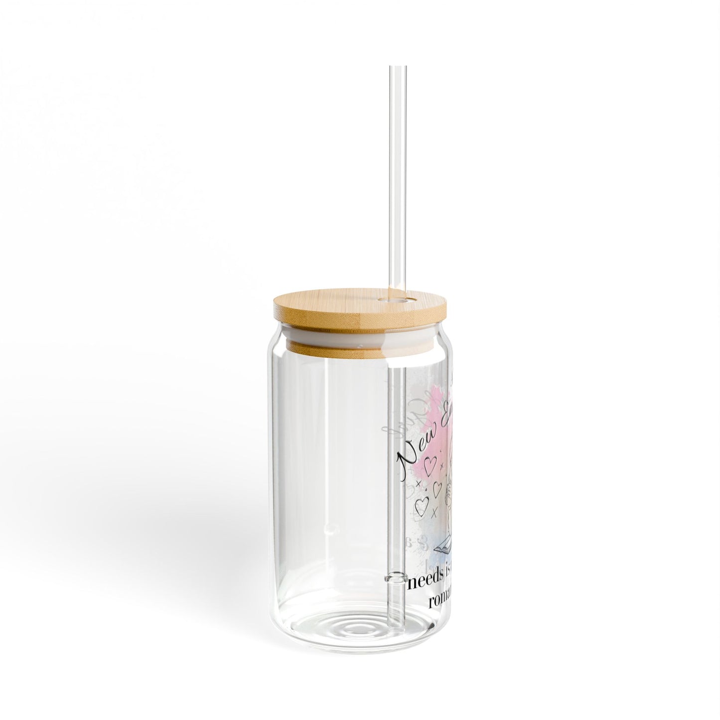 New England Romance Reader Sipper Glass 16 oz