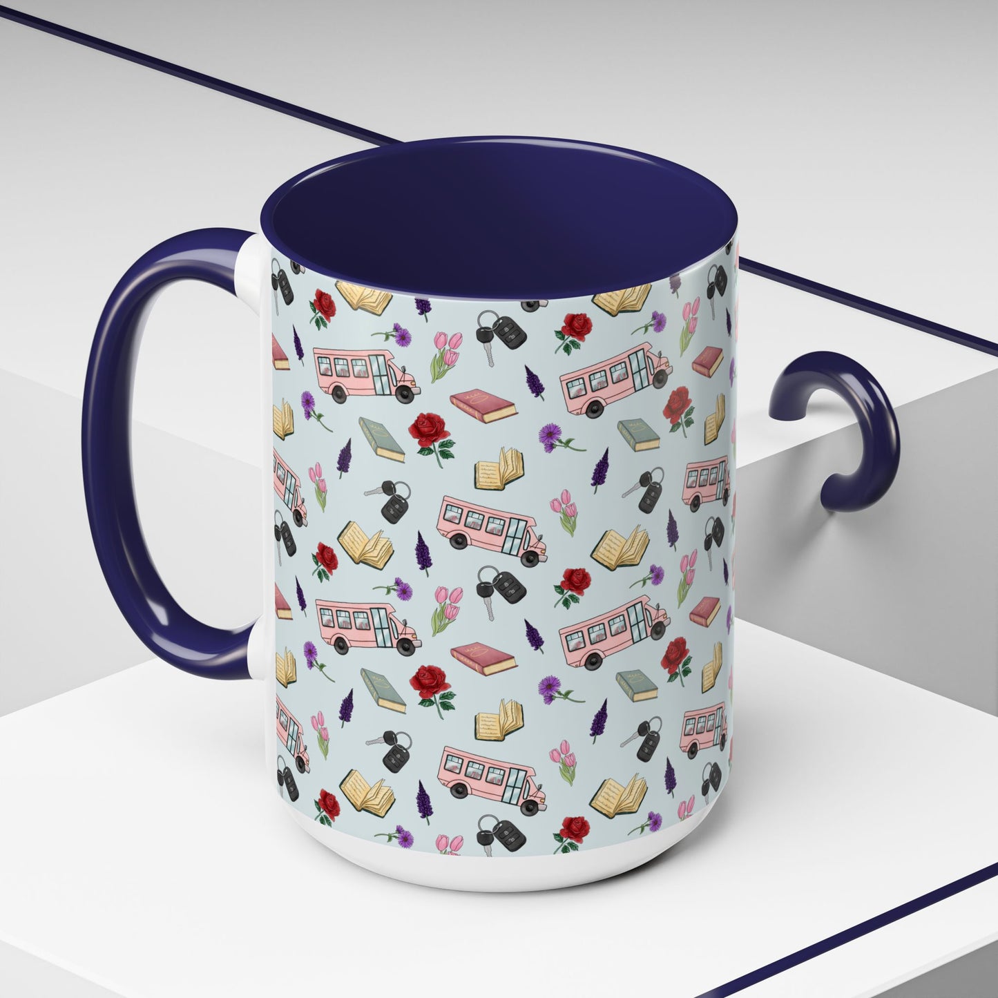 The Enchanted Bookmobile Doodle Coffee Mug