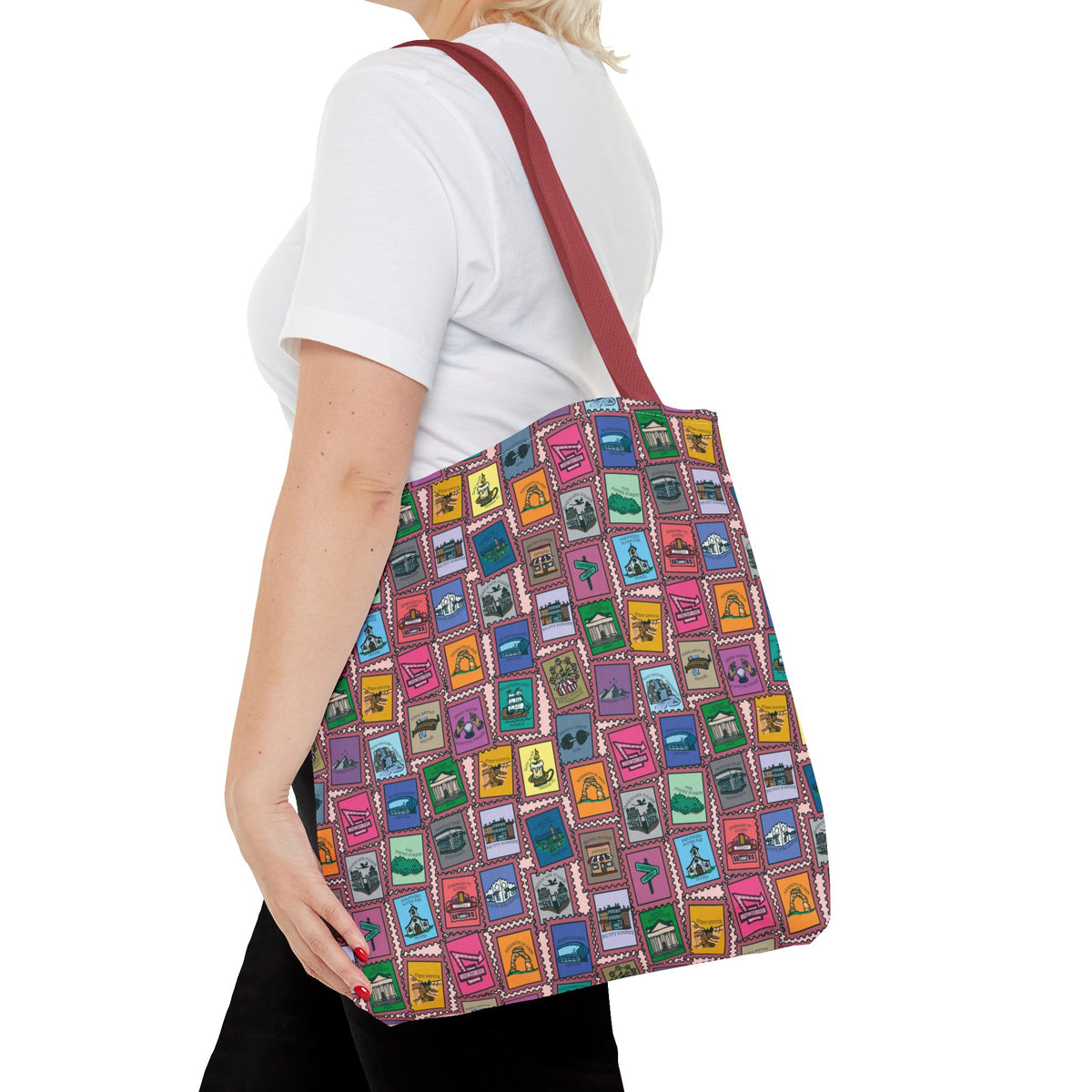 TEB Stamp Pattern Tote Bag