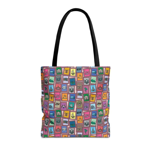 TEB Stamp Pattern Tote Bag