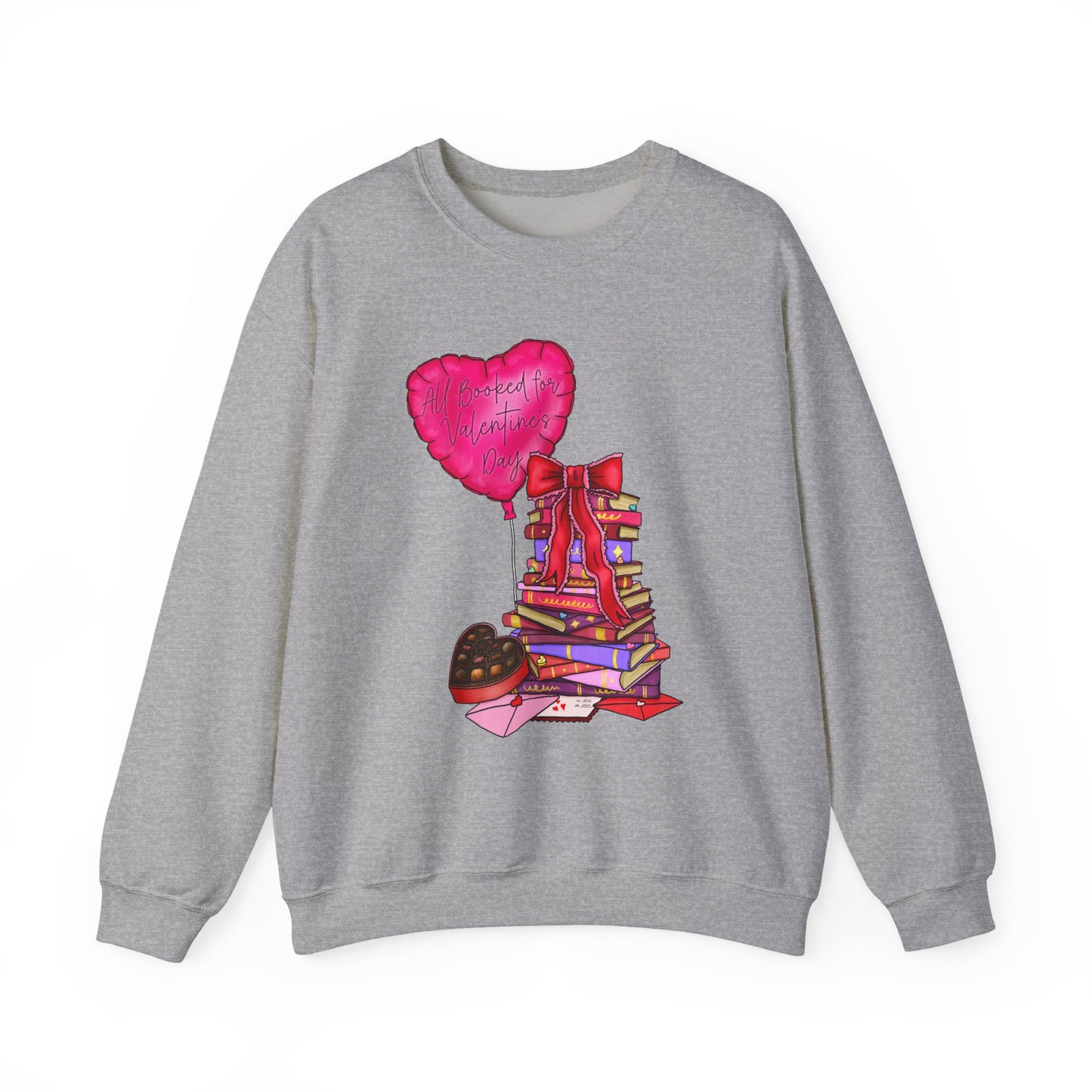 All Booked for Valentine's Crewneck Sweatshirt