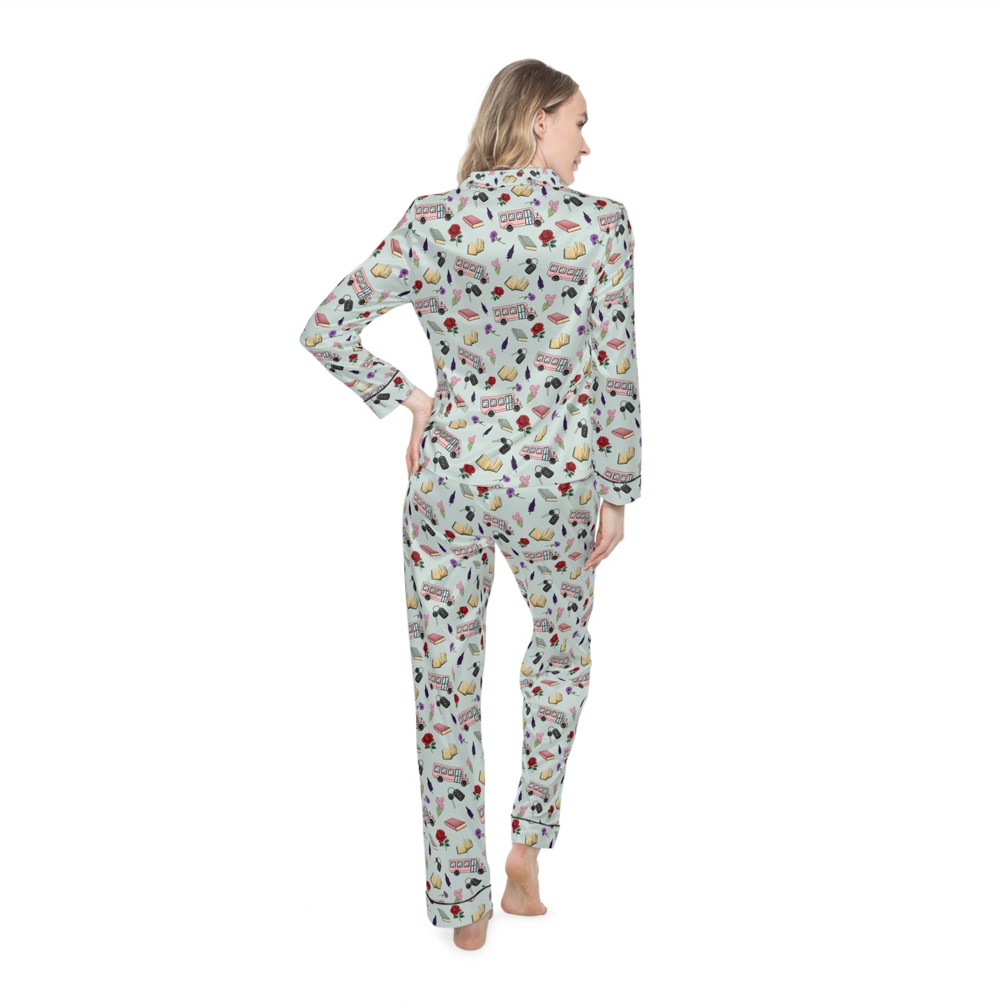 TEB Women's Satin Pajama Set