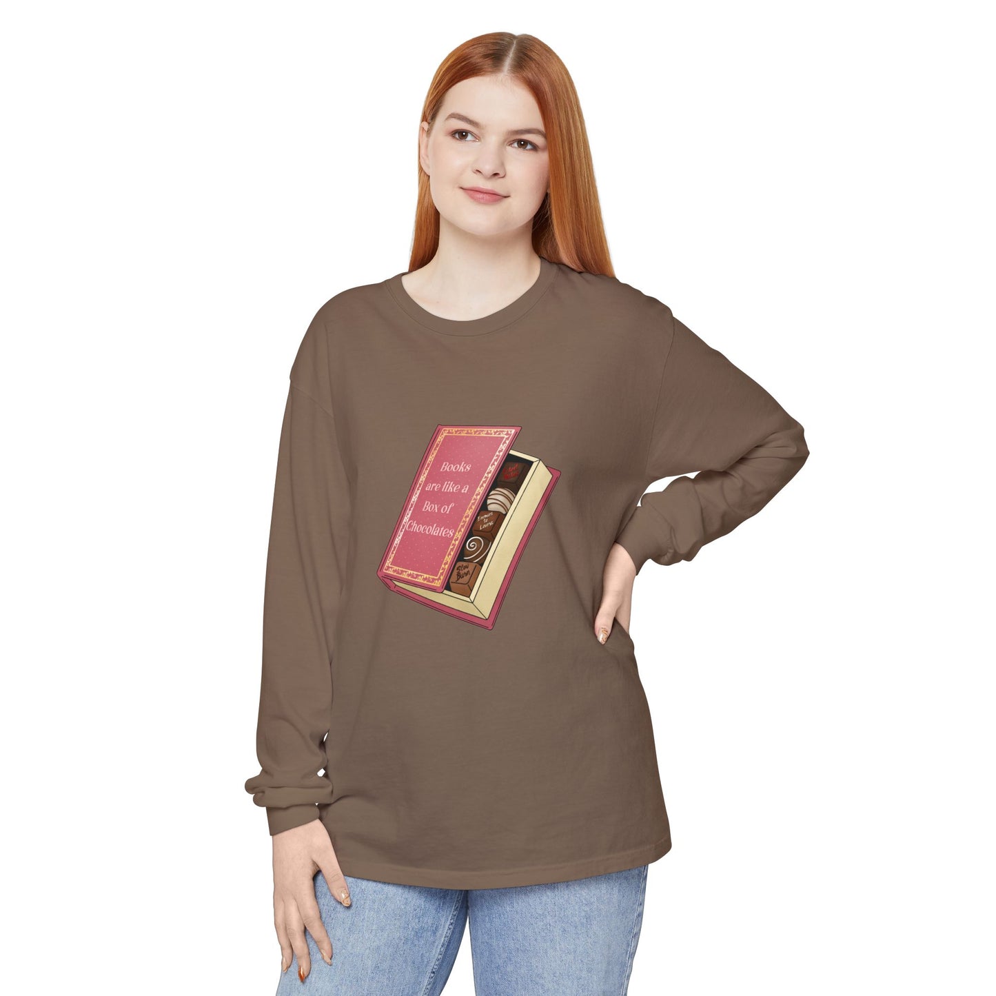 Books are like a box of chocolates Long Sleeve Tee