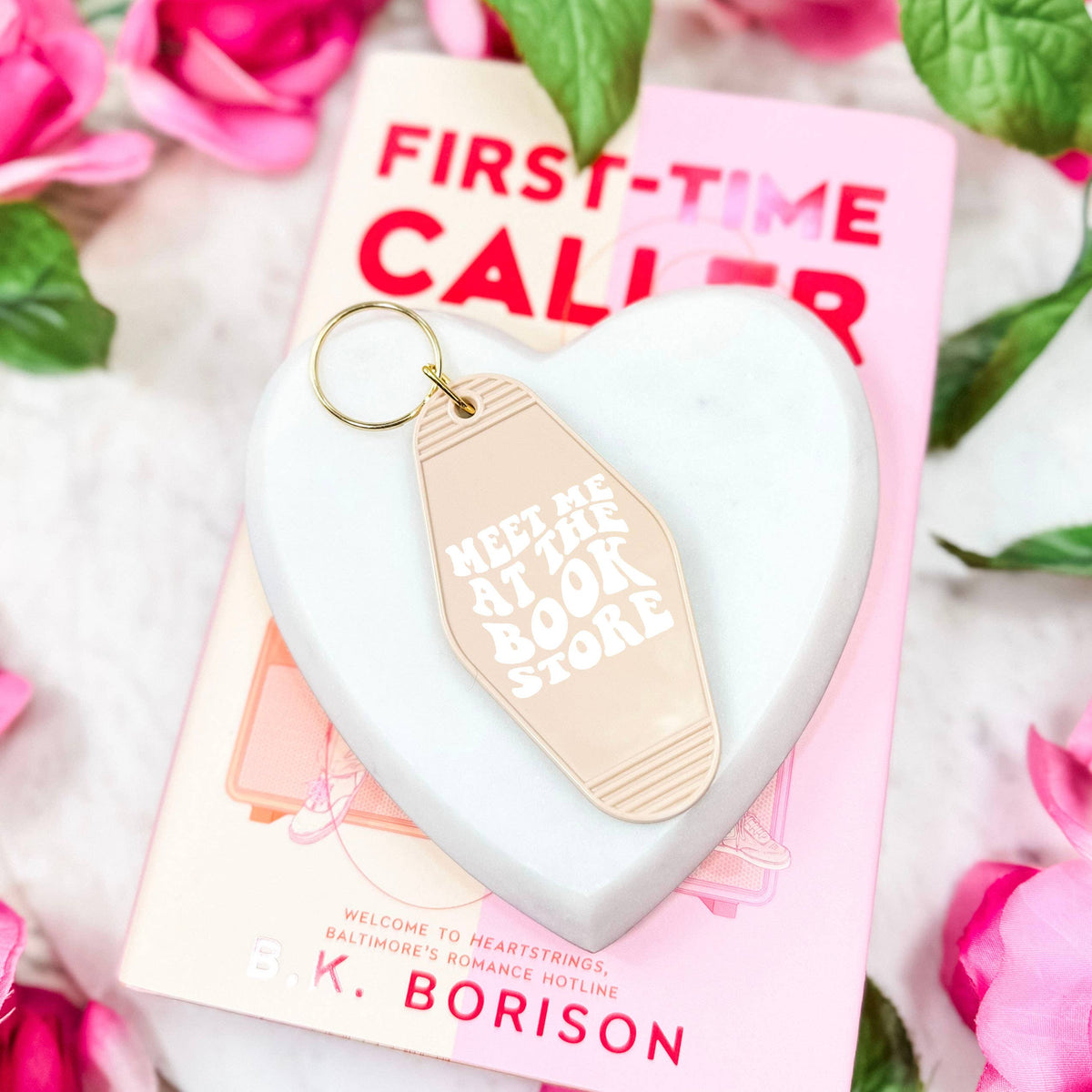 The Swoon Room - Meet Me At the Bookstore Motel Keychain