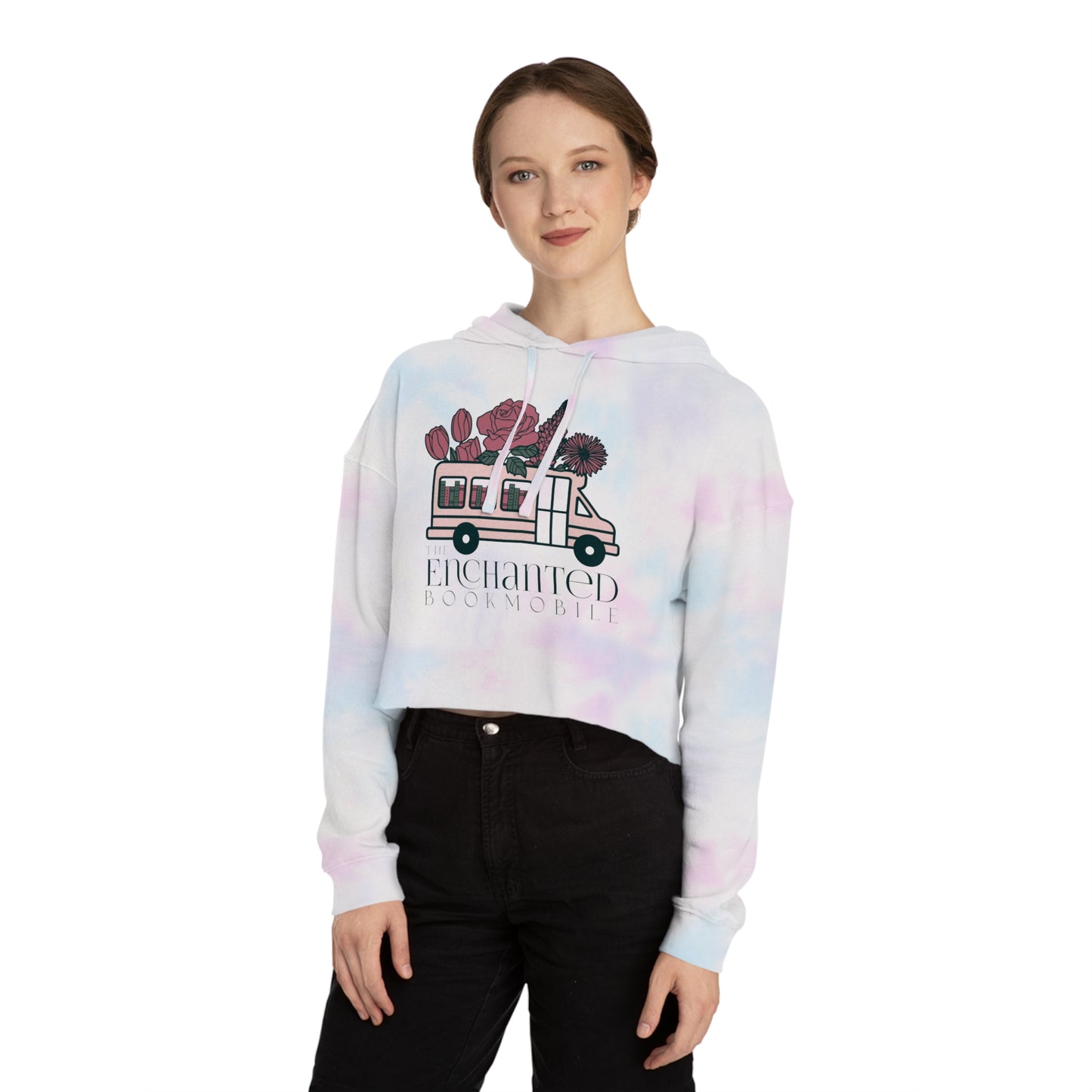 Enchanted Bookmobile Cropped Hoodie