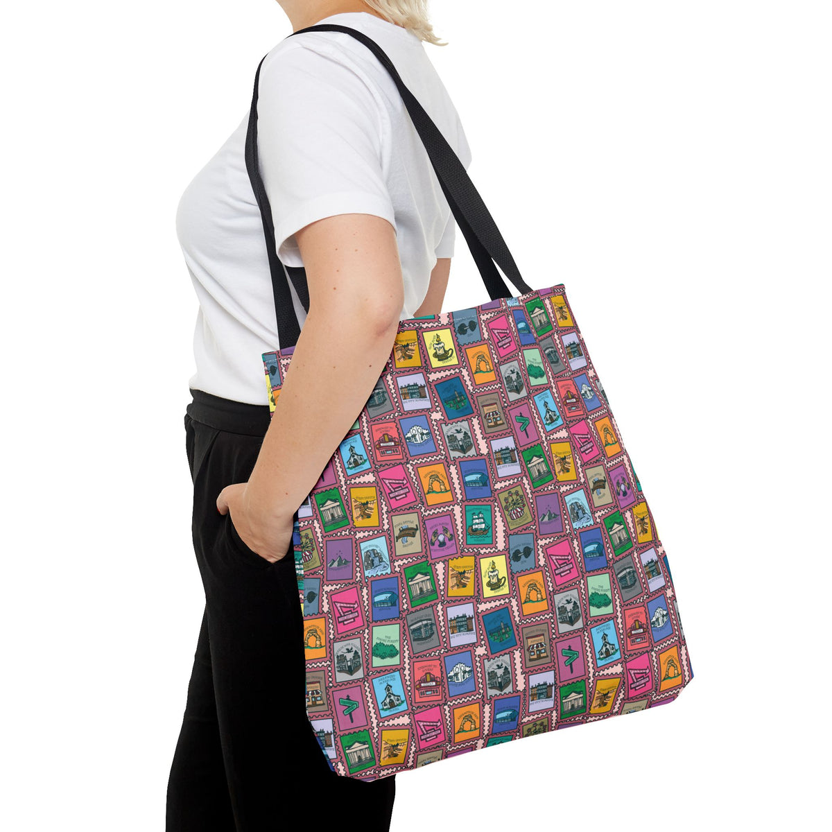 TEB Stamp Pattern Tote Bag