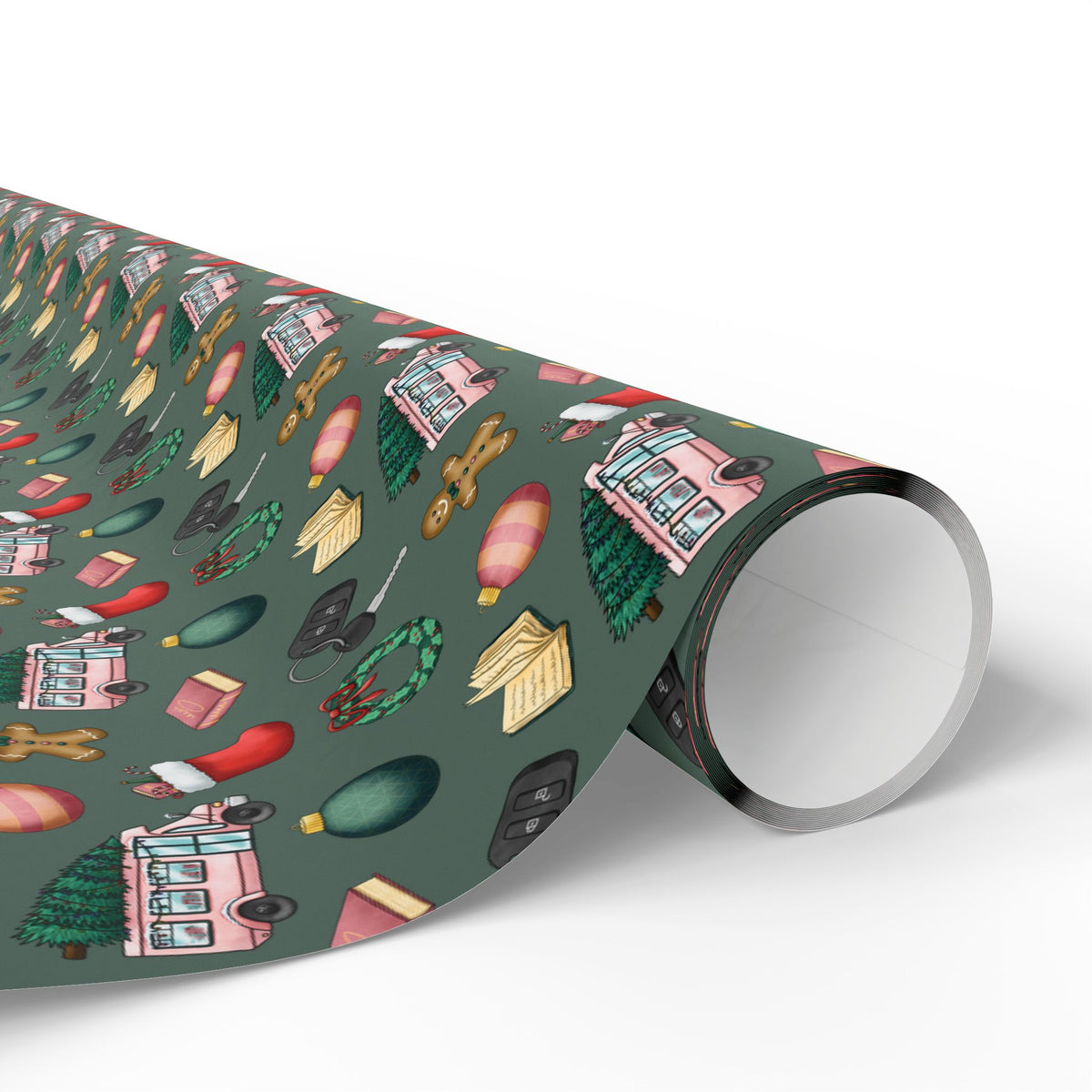 Bookmobile Doodle Wrapping Paper