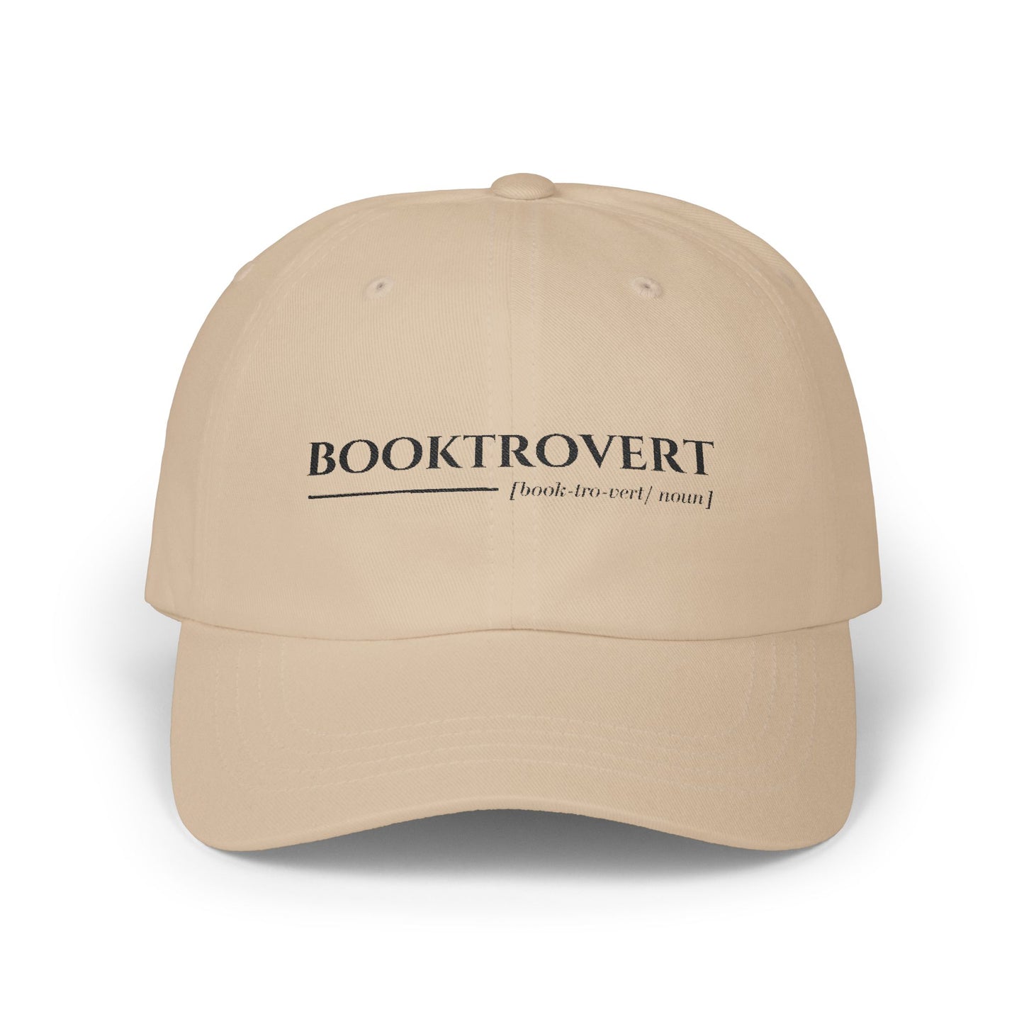 Booktrovert Embroidered Cap (White, Pink, Stone, Light Blue)