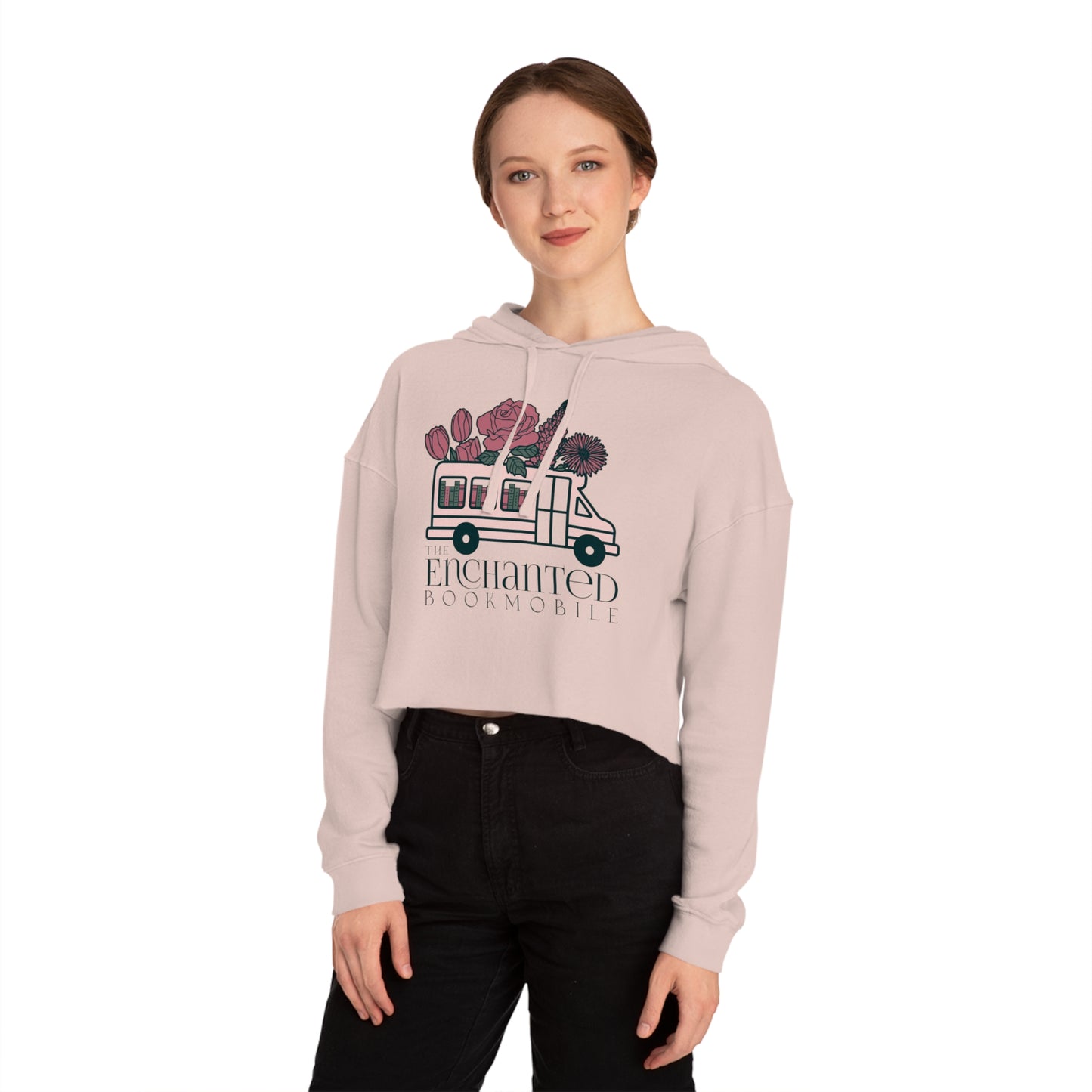 Enchanted Bookmobile Cropped Hoodie