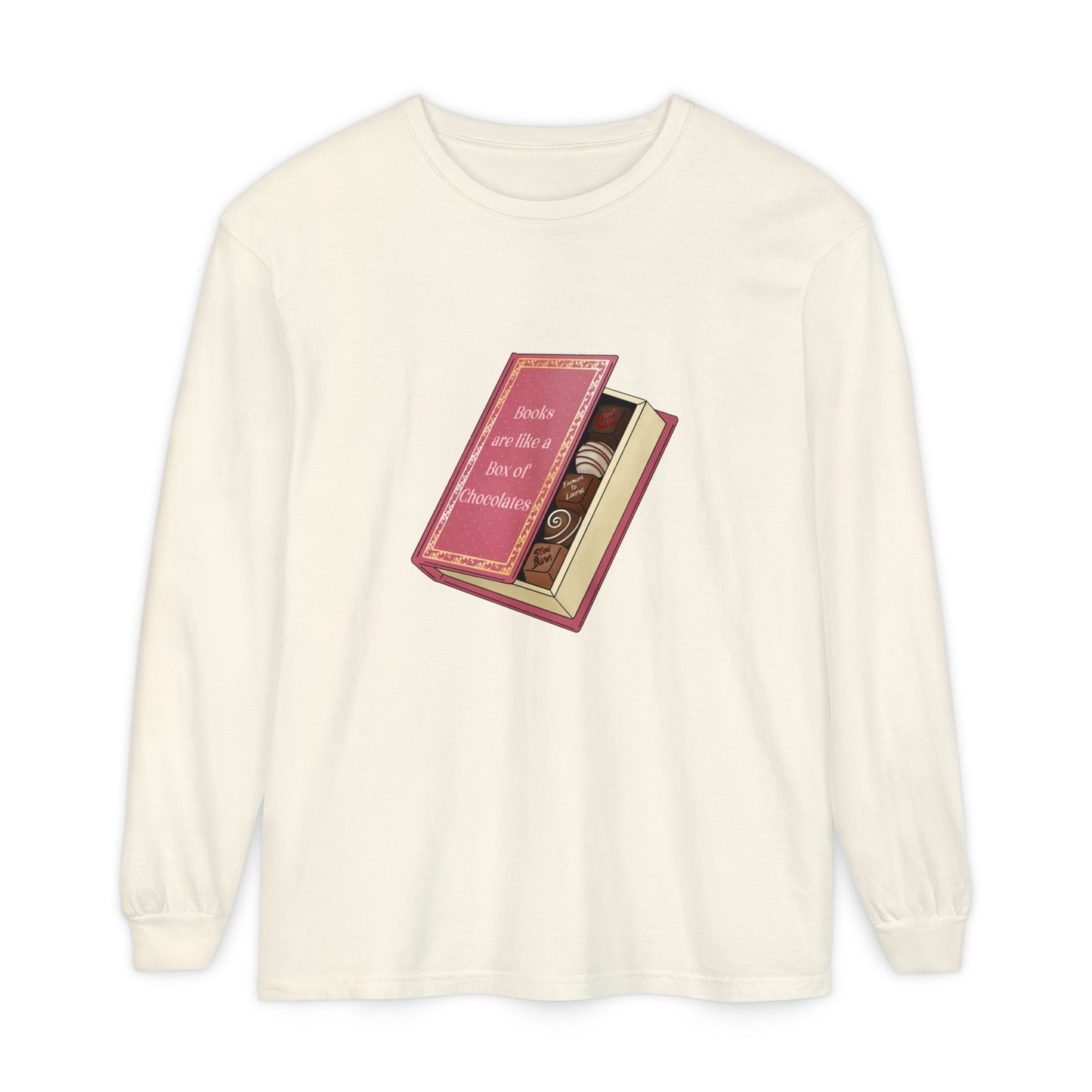 Books are like a box of chocolates Long Sleeve Tee