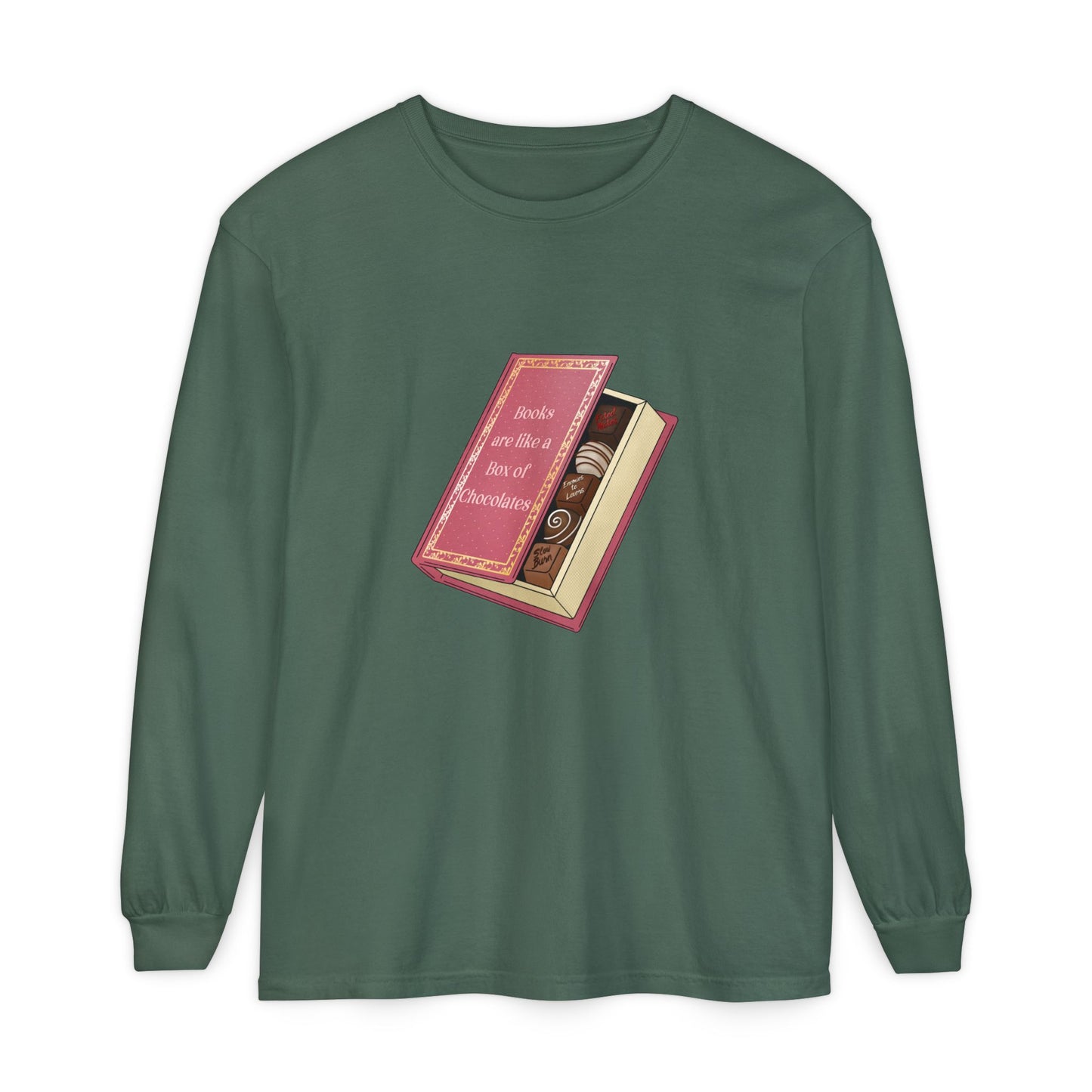 Books are like a box of chocolates Long Sleeve Tee