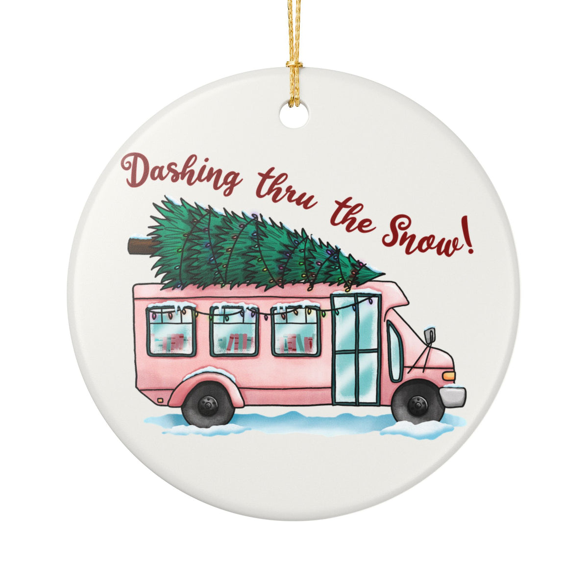 Dashing Thru the Snow Ornament