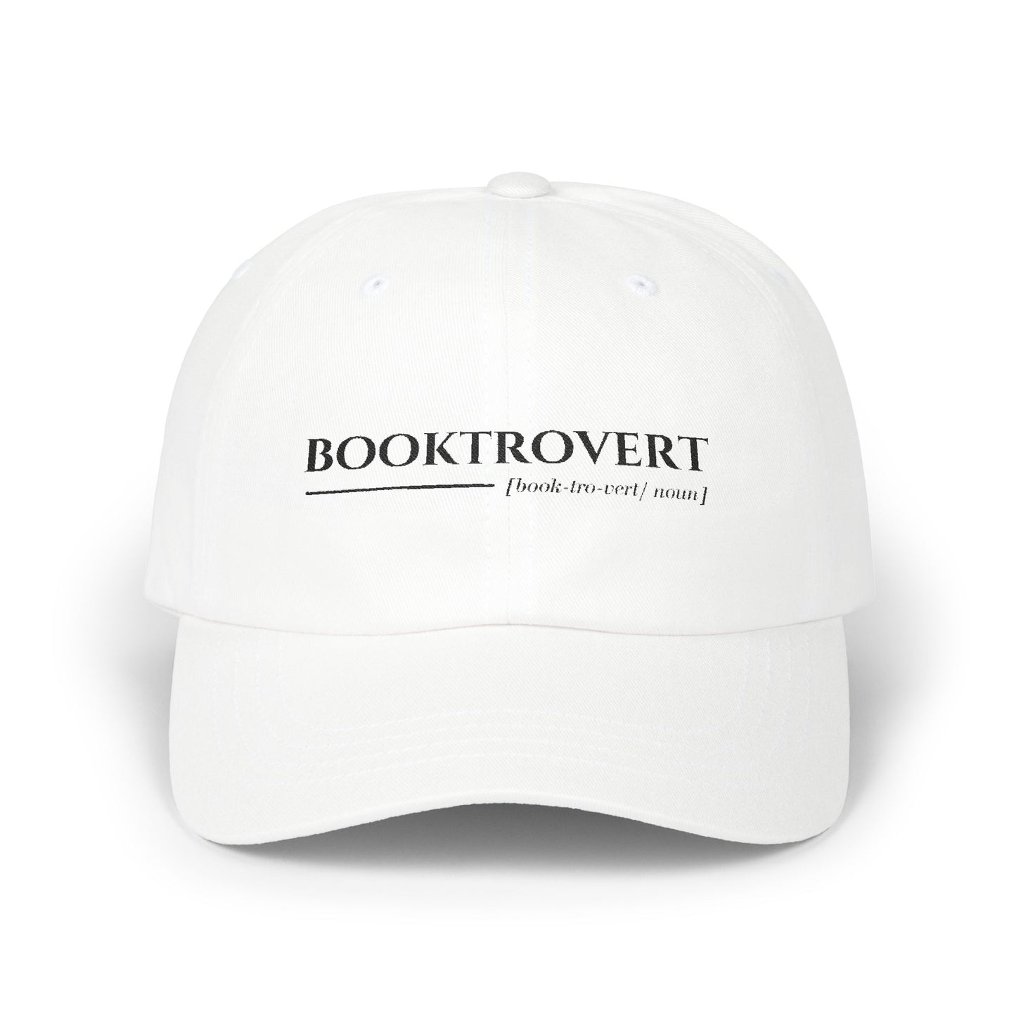 Booktrovert Embroidered Cap (White, Pink, Stone, Light Blue)