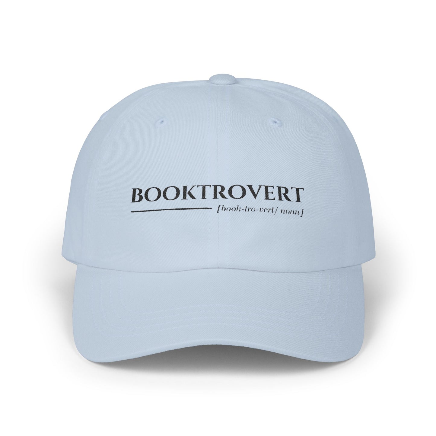 Booktrovert Embroidered Cap (White, Pink, Stone, Light Blue)