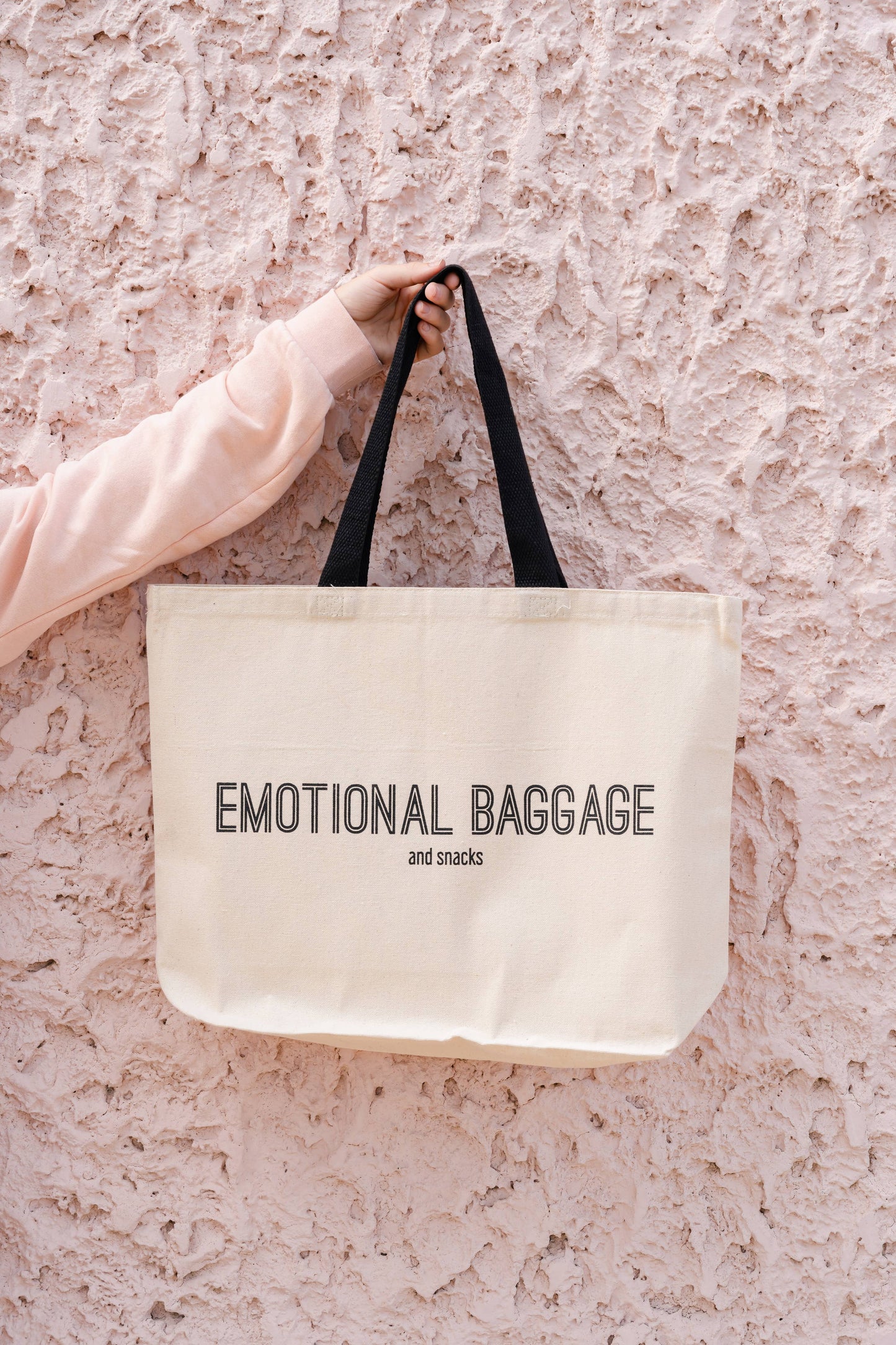 SHEWOLF Designs - Tote: Emotional Baggage & Snacks — Funny Oversized Bag
