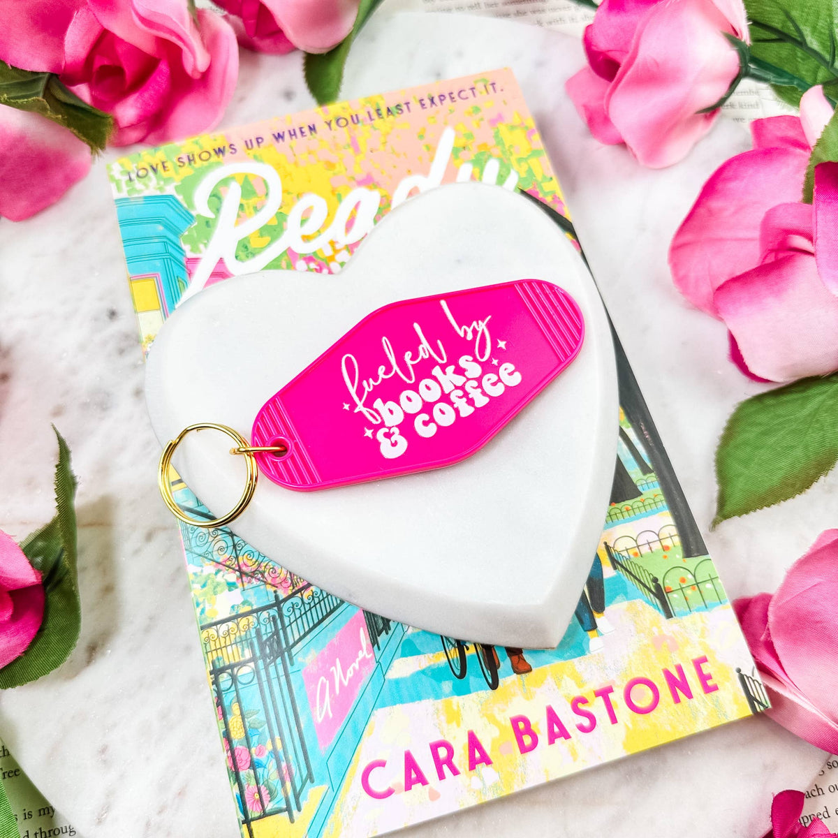 The Swoon Room - Fueled By Books and Coffee Motel Keychain