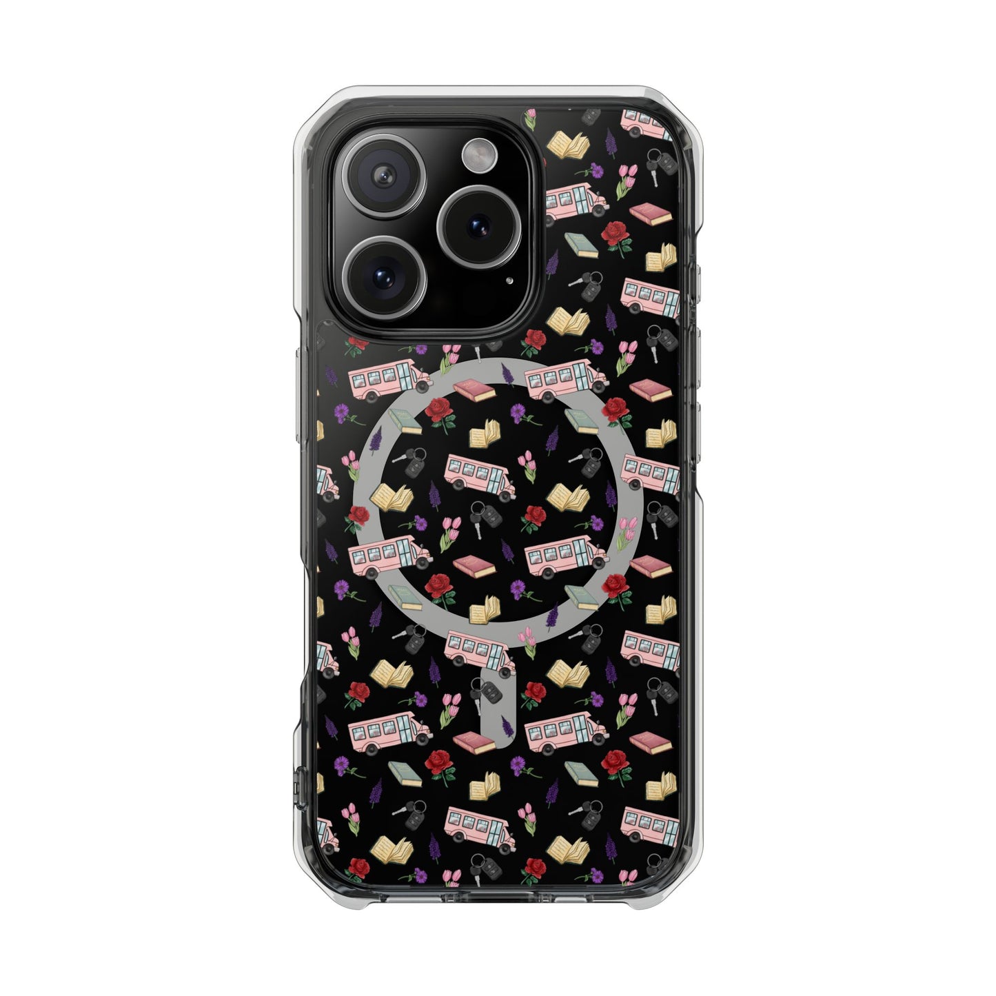 The Enchanted Bookmobile Doodle MagSafe Clear Impact Phone Case