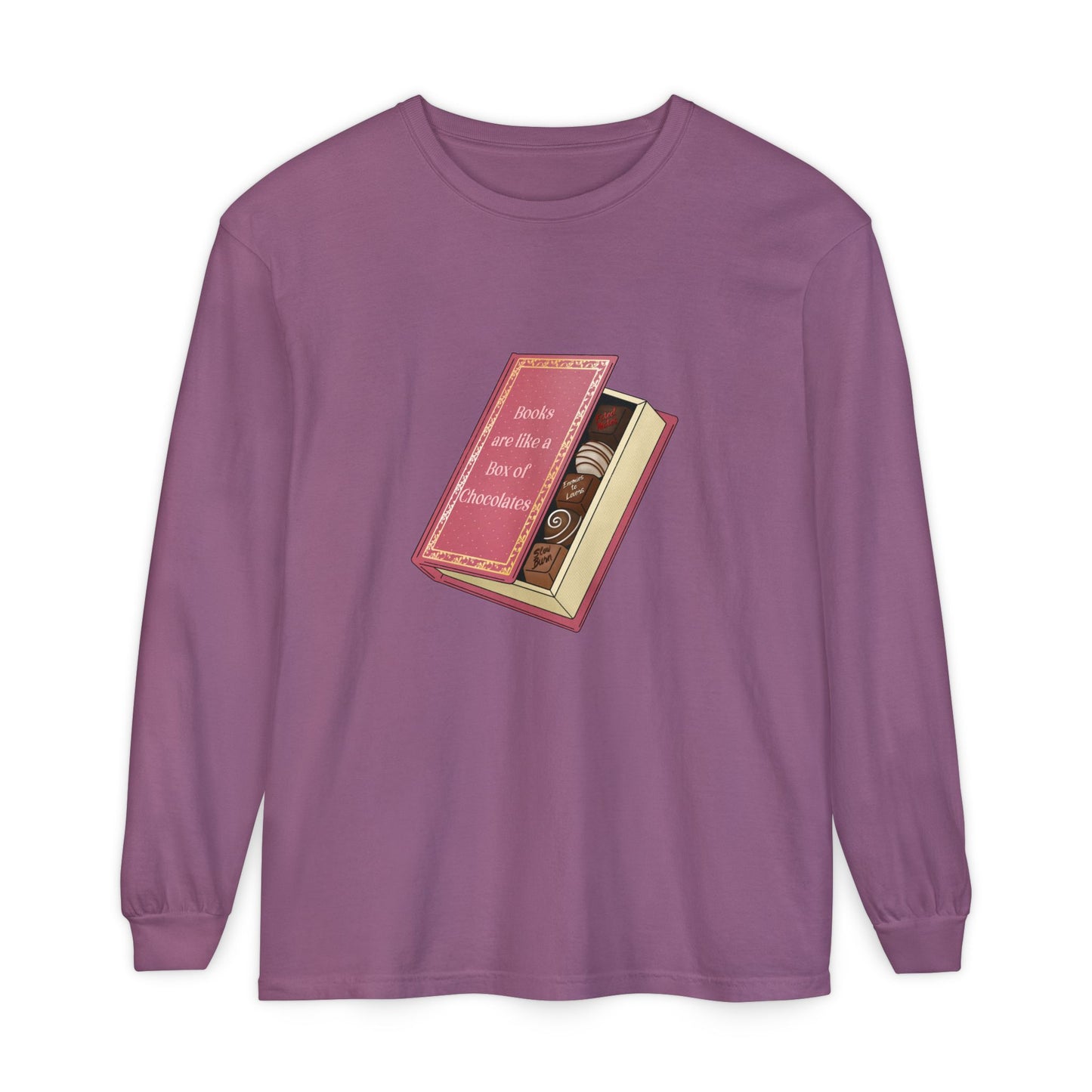 Books are like a box of chocolates Long Sleeve Tee