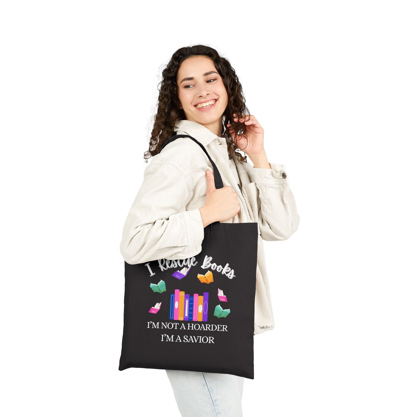 I Rescue Books Tote Bag