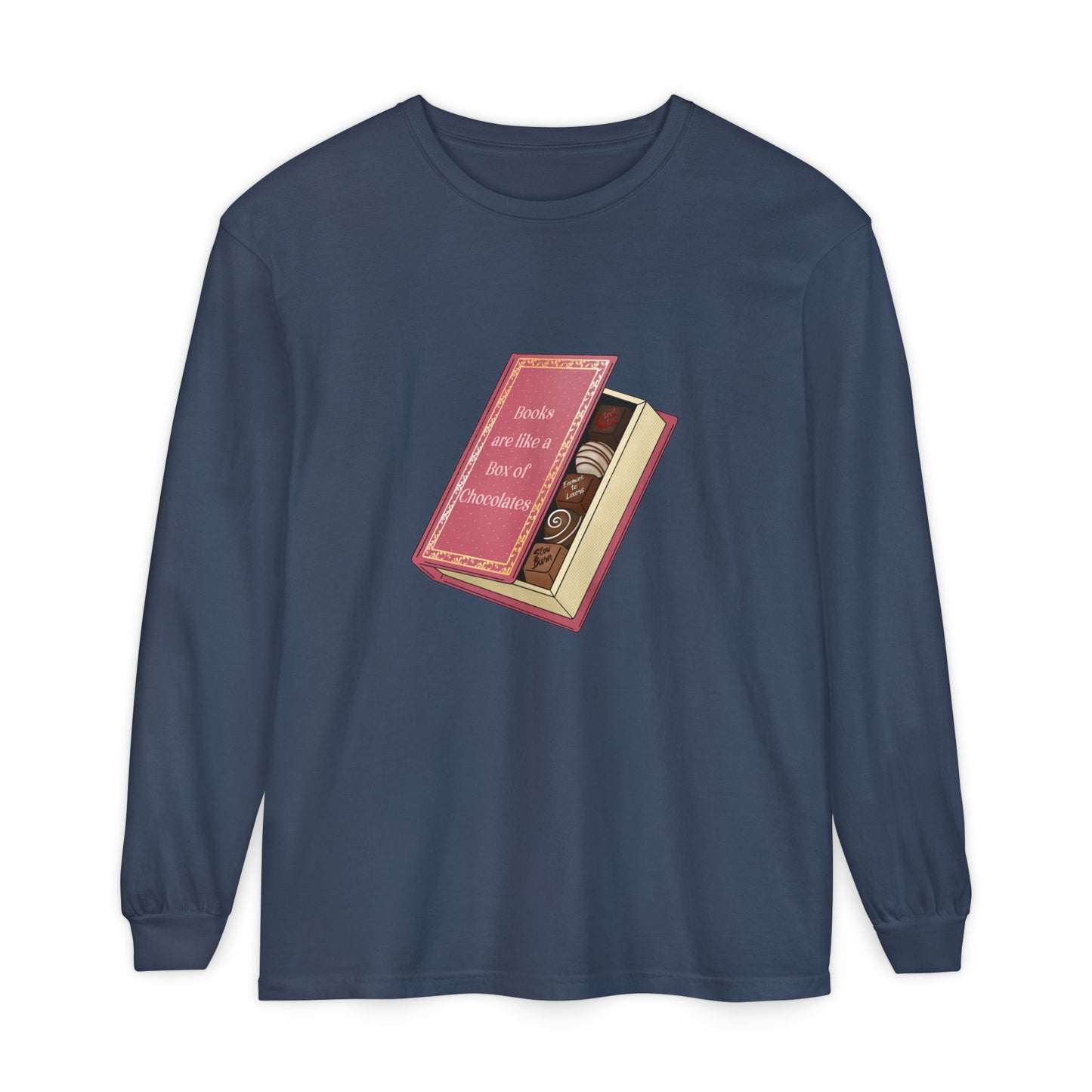 Books are like a box of chocolates Long Sleeve Tee