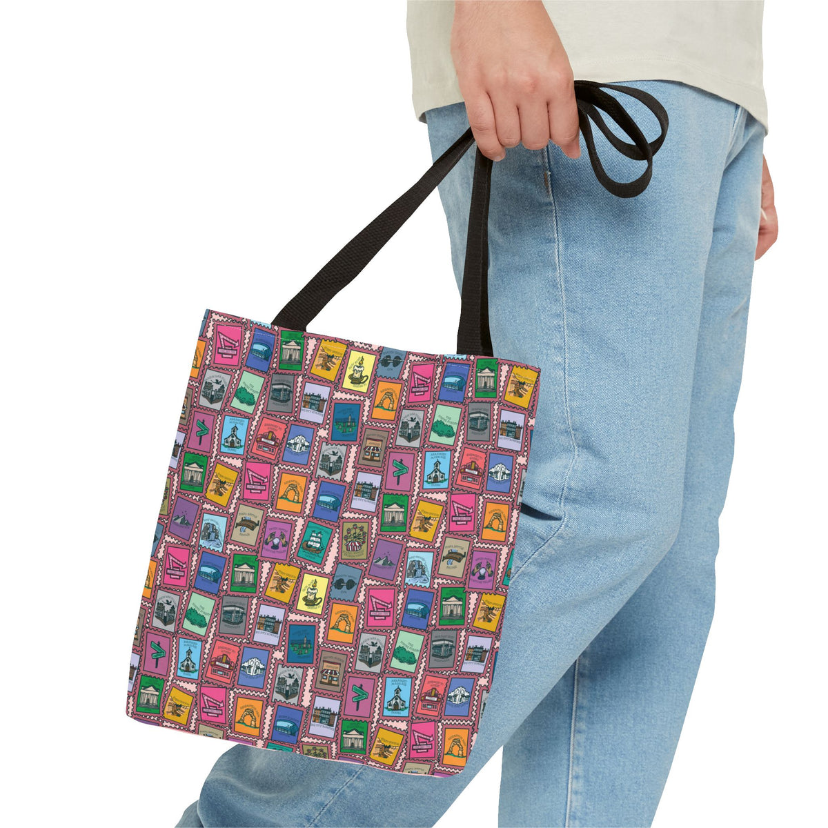 TEB Stamp Pattern Tote Bag