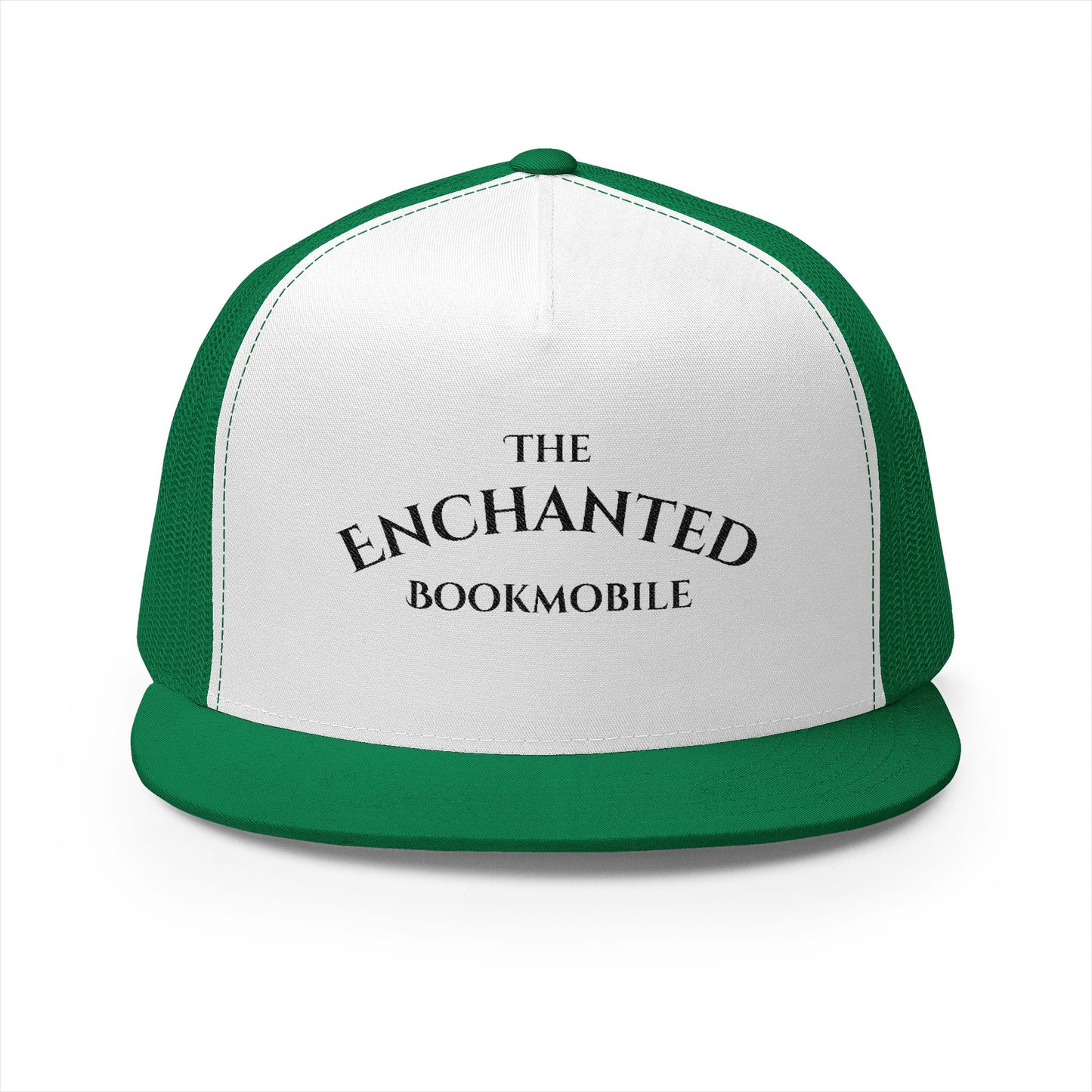 Enchanted Bookmobile Trucker Cap (Black Embroidery)