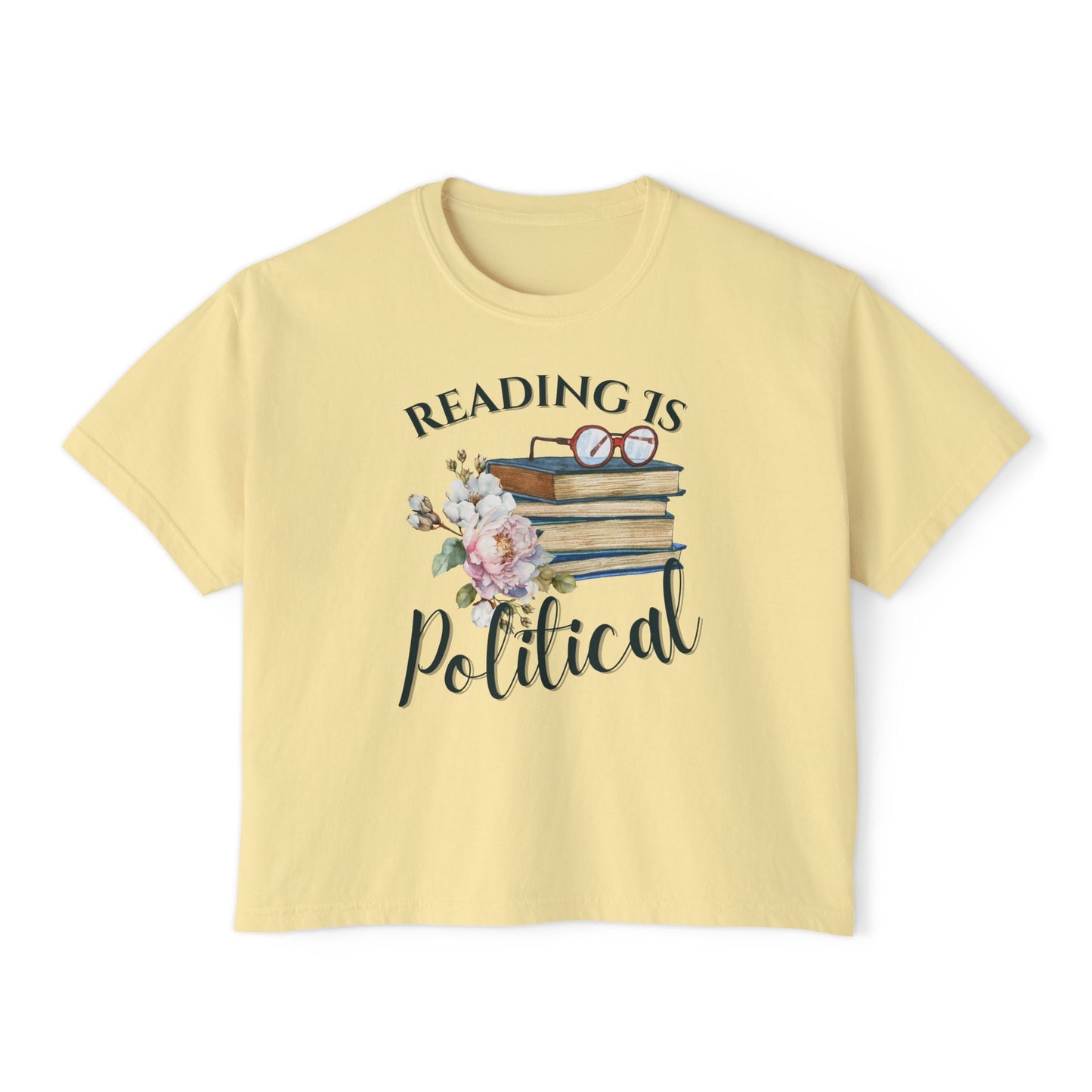 Reading is political Women's Crop Top