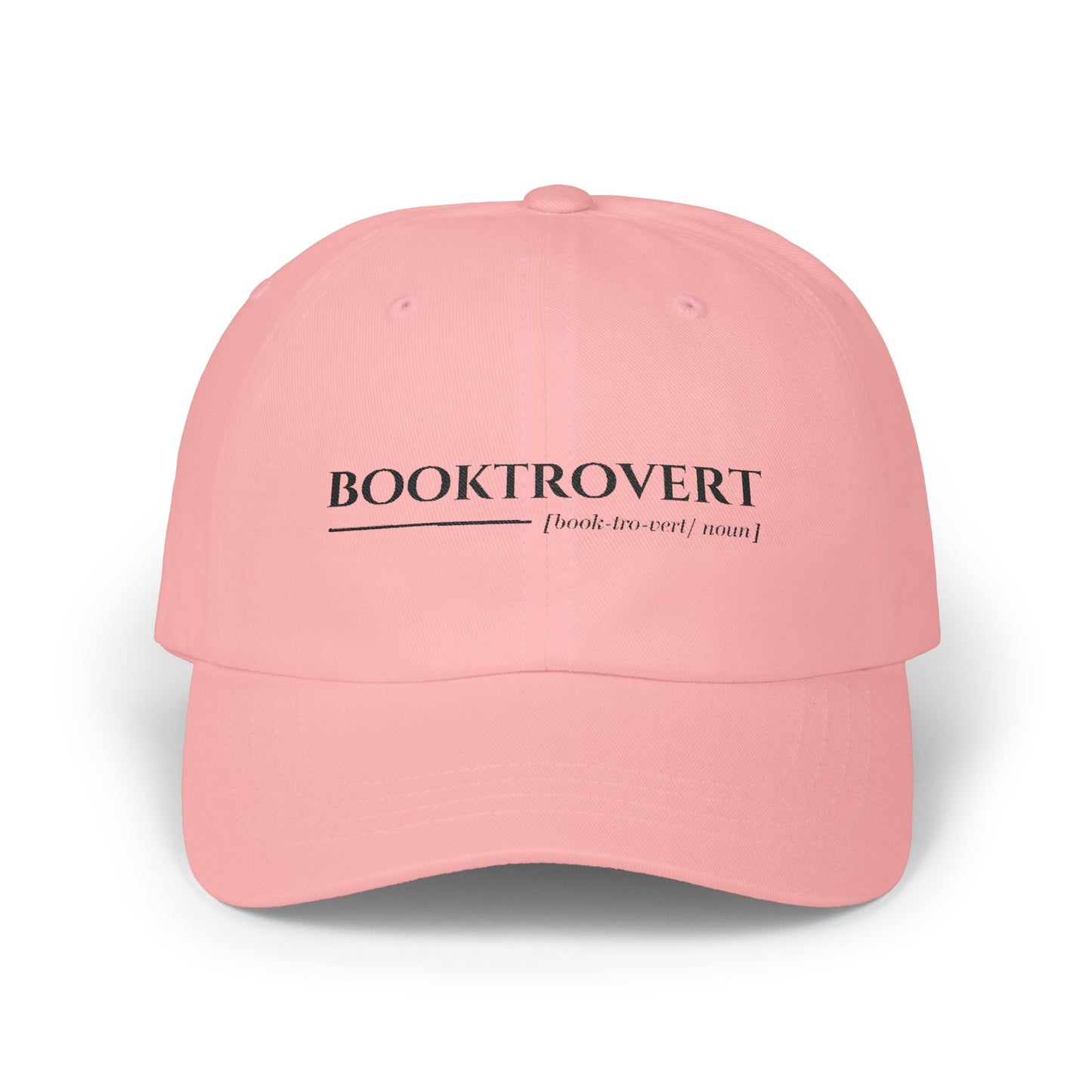 Booktrovert Embroidered Cap (White, Pink, Stone, Light Blue)