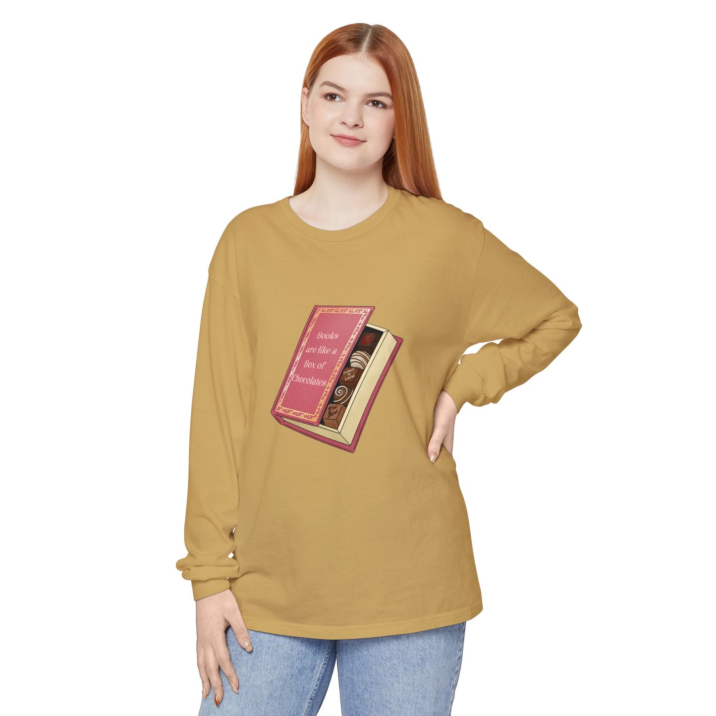 Books are like a box of chocolates Long Sleeve Tee