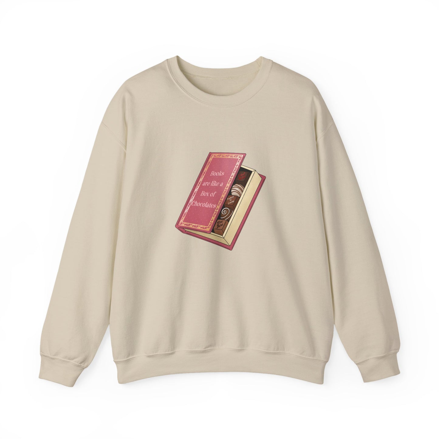 Books are like a box of chocolates Crewneck Sweatshirt