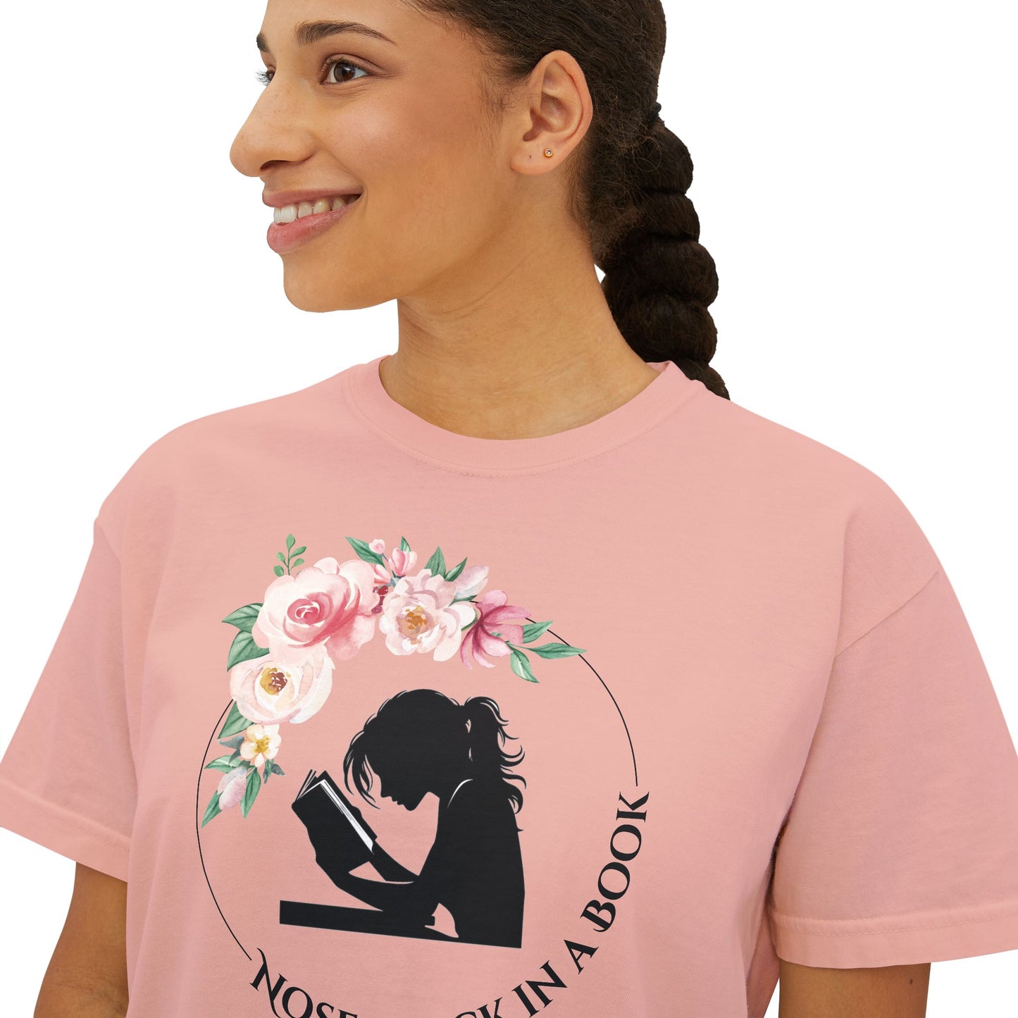 Nose Stuck in a Book Women's Crop Top