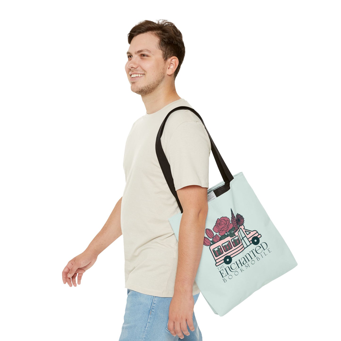 The Enchanted Bookmobile Logo Tote Bag