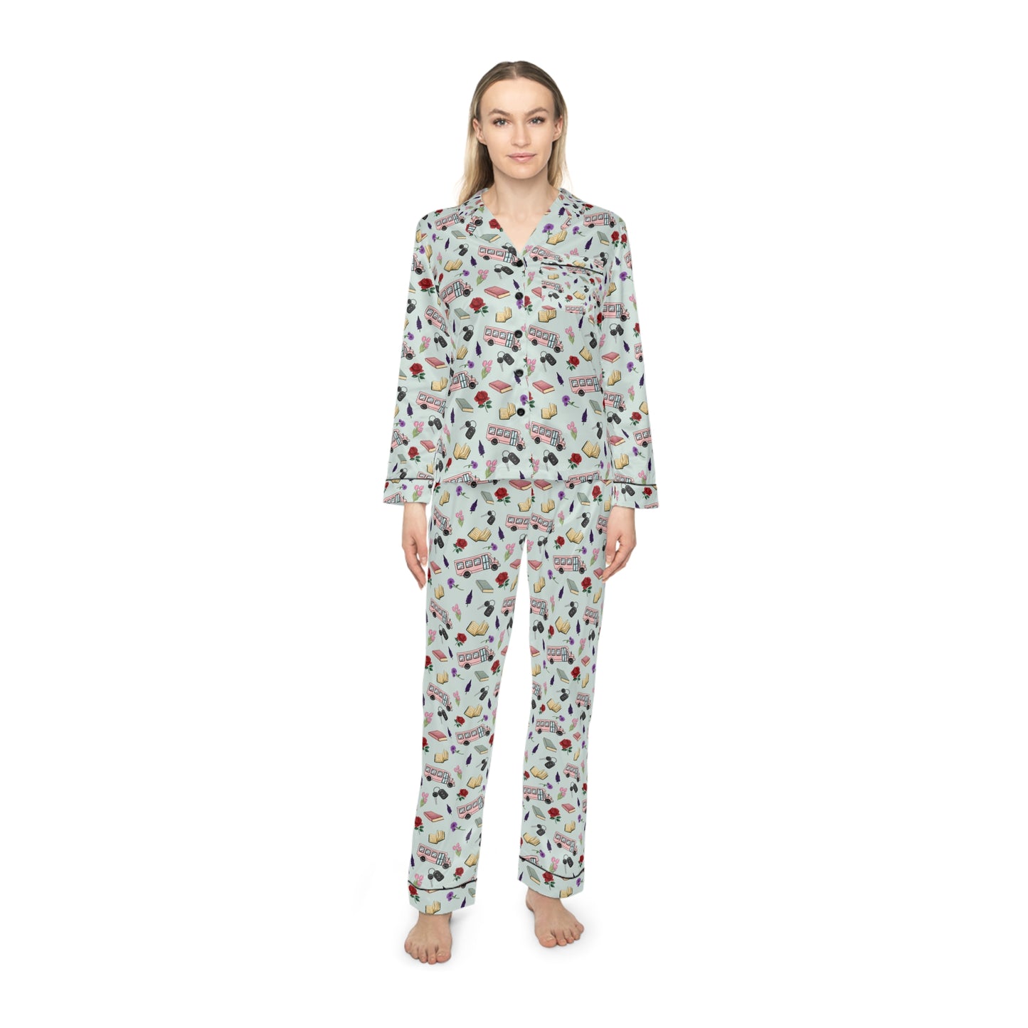 TEB Women's Satin Pajama Set