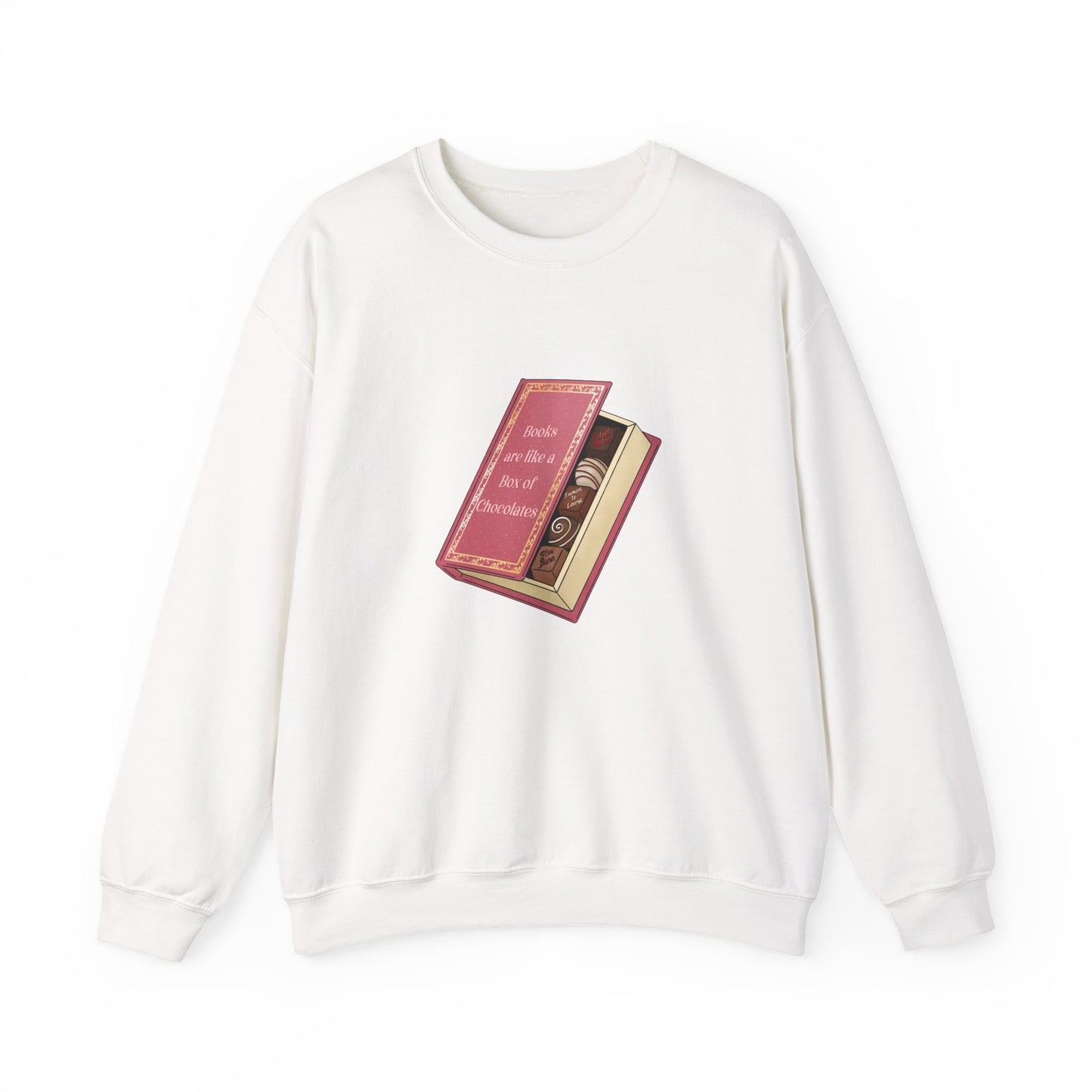 Books are like a box of chocolates Crewneck Sweatshirt