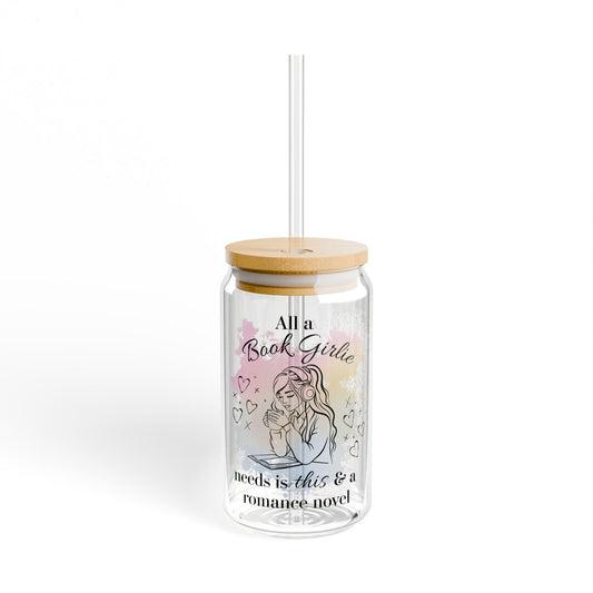 Book Girlie Romance Reader Sipper Glass