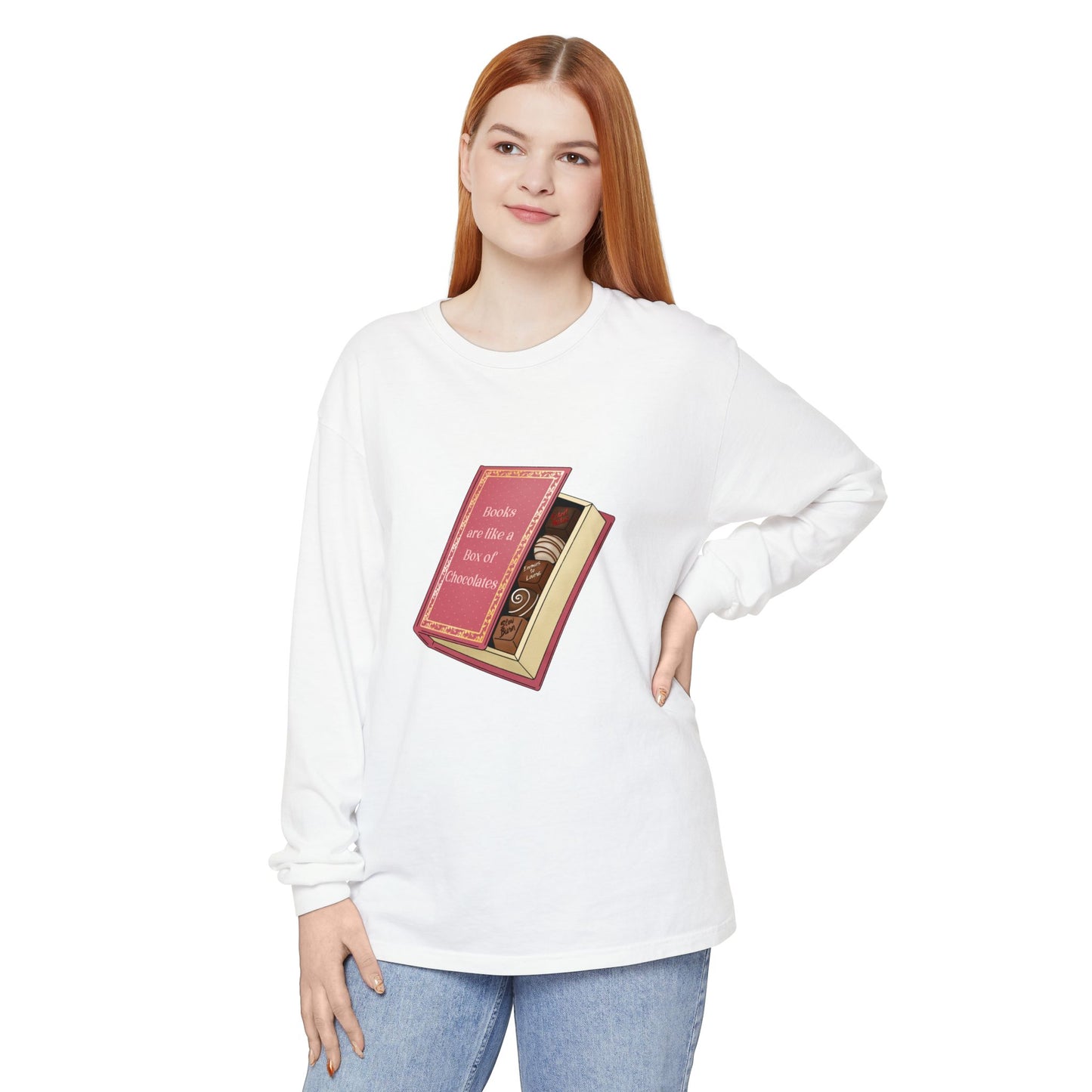 Books are like a box of chocolates Long Sleeve Tee