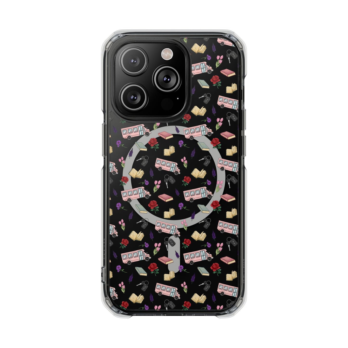 The Enchanted Bookmobile Doodle MagSafe Clear Impact Phone Case