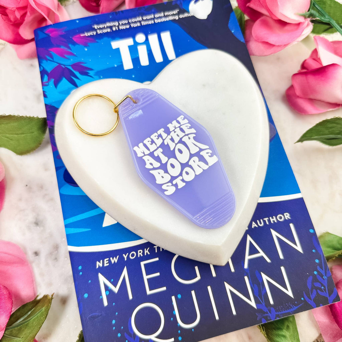 The Swoon Room - Meet Me At the Bookstore Motel Keychain