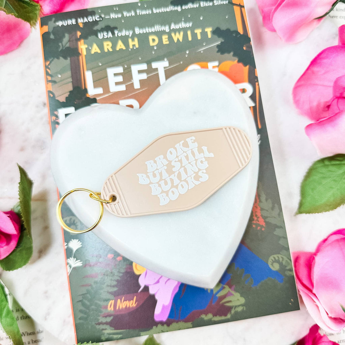 The Swoon Room - Broke But Still Buying Books Motel Keychain