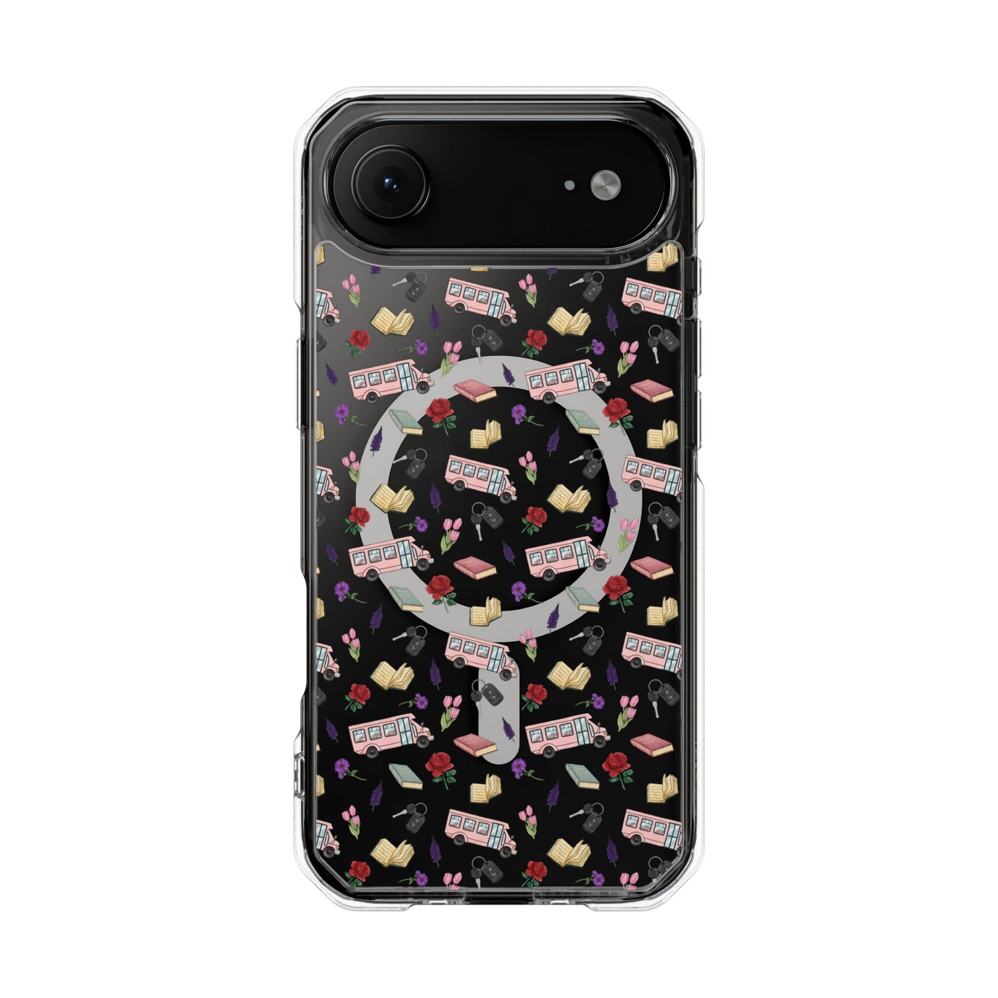 The Enchanted Bookmobile Doodle MagSafe Clear Impact Phone Case