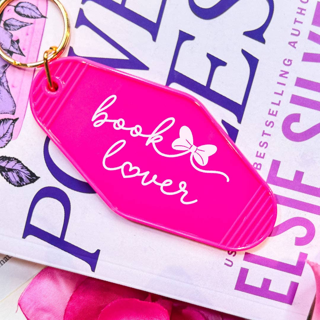 The Swoon Room - Book Lover Retro Motel Keychain