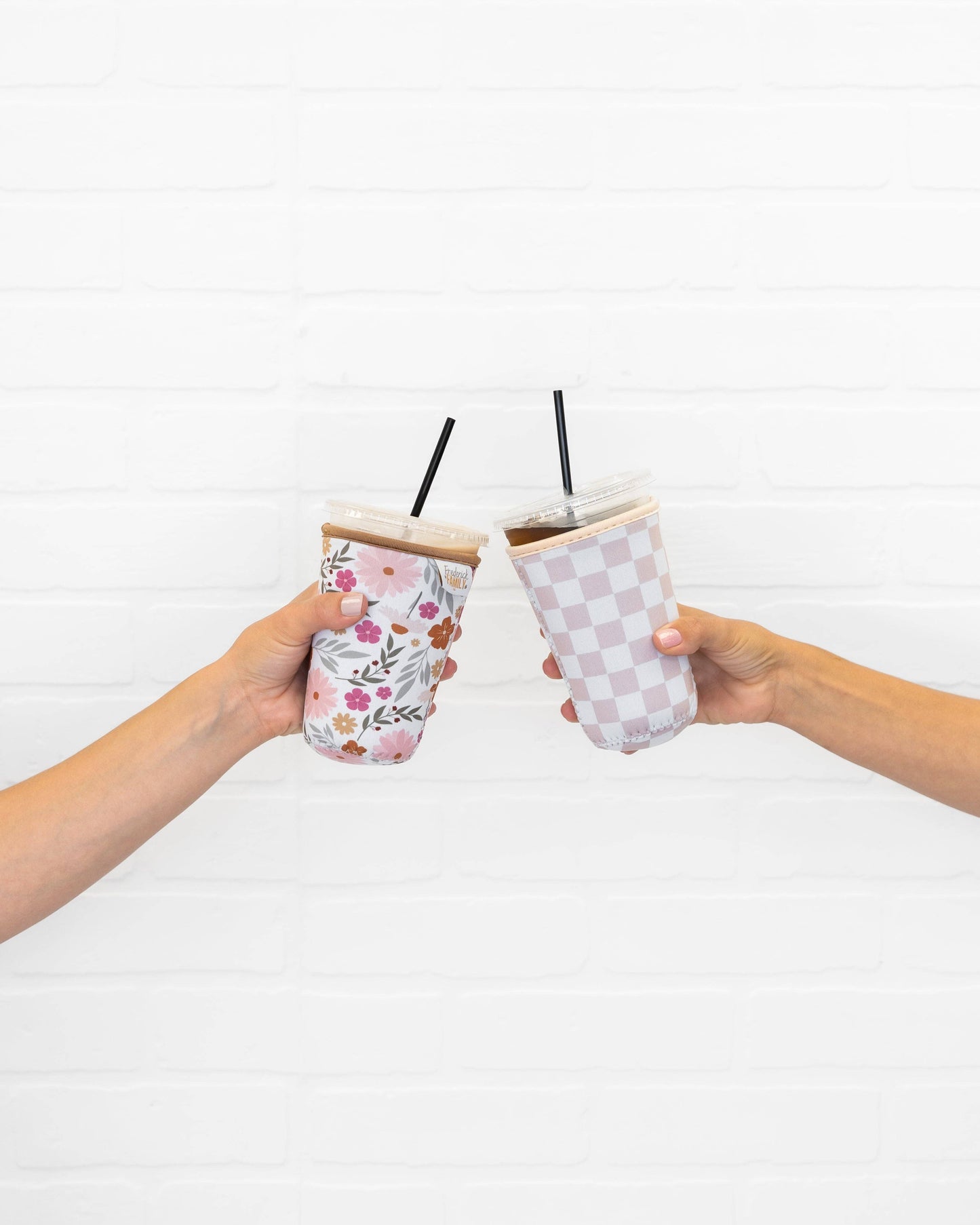 Frederick Family Co. - Reusable Iced Coffee Sleeve, Cute Cup Holder Drink Sleeve, Coffee Lover Gift, Cold Drink Sleeve for Iced Coffee Cups